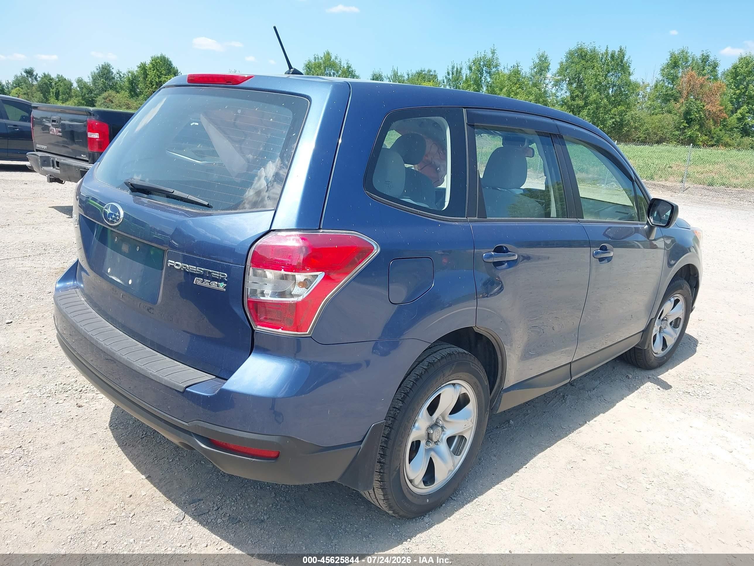 2014 Subaru Forester 2.5i Blue vin: JF2SJAAC6EG410998