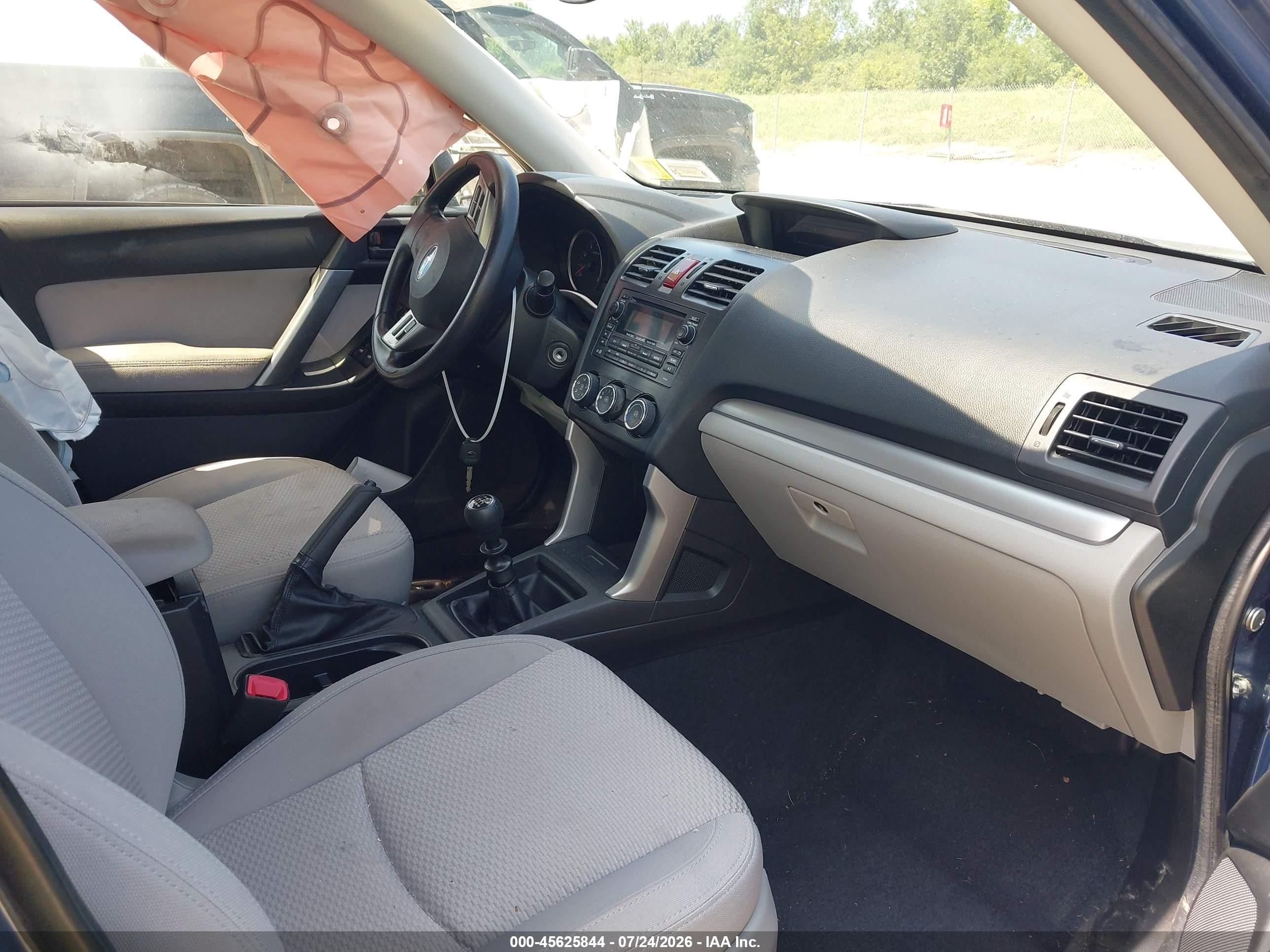 2014 Subaru Forester 2.5i Blue vin: JF2SJAAC6EG410998