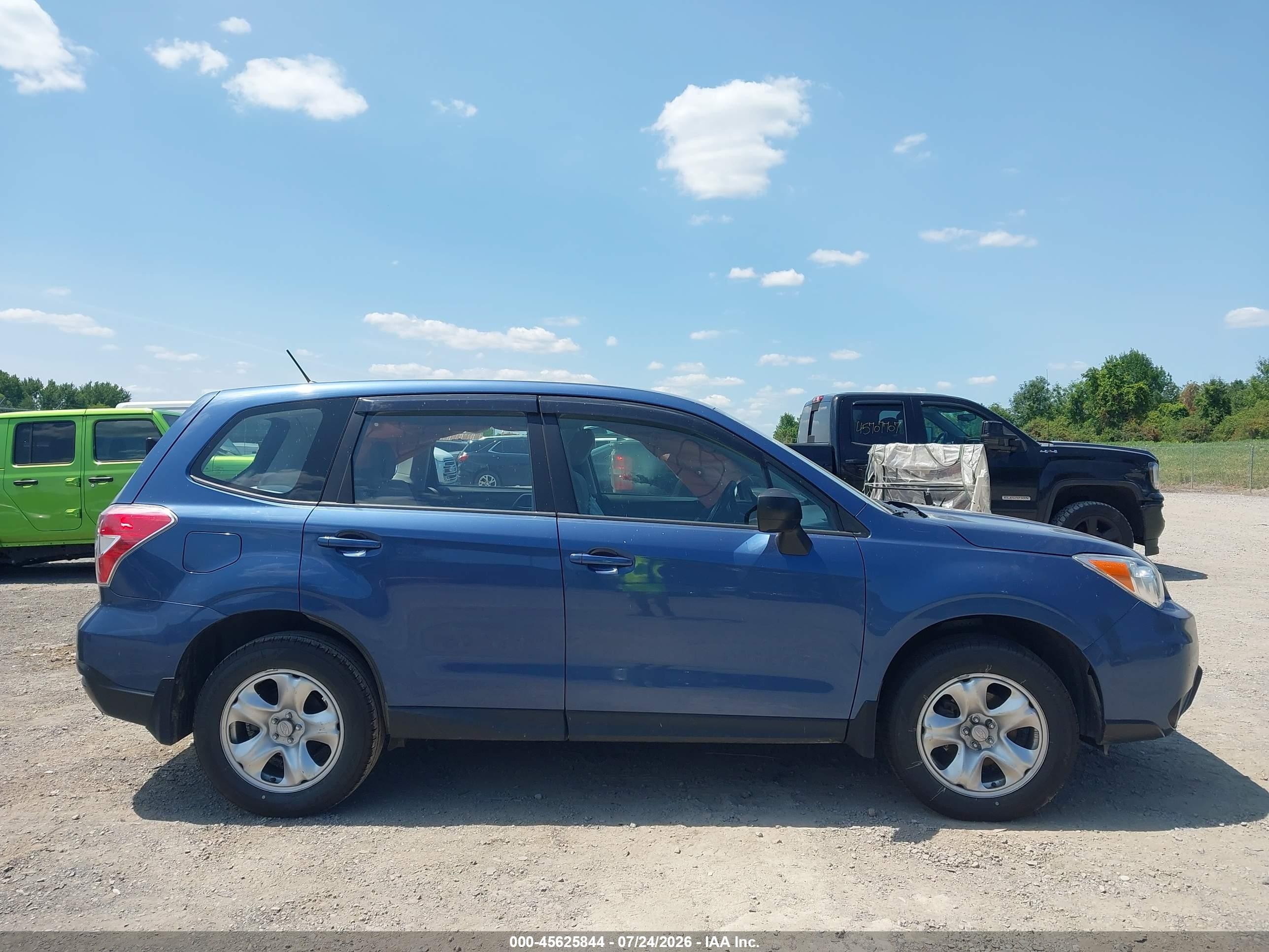 2014 Subaru Forester 2.5i Blue vin: JF2SJAAC6EG410998