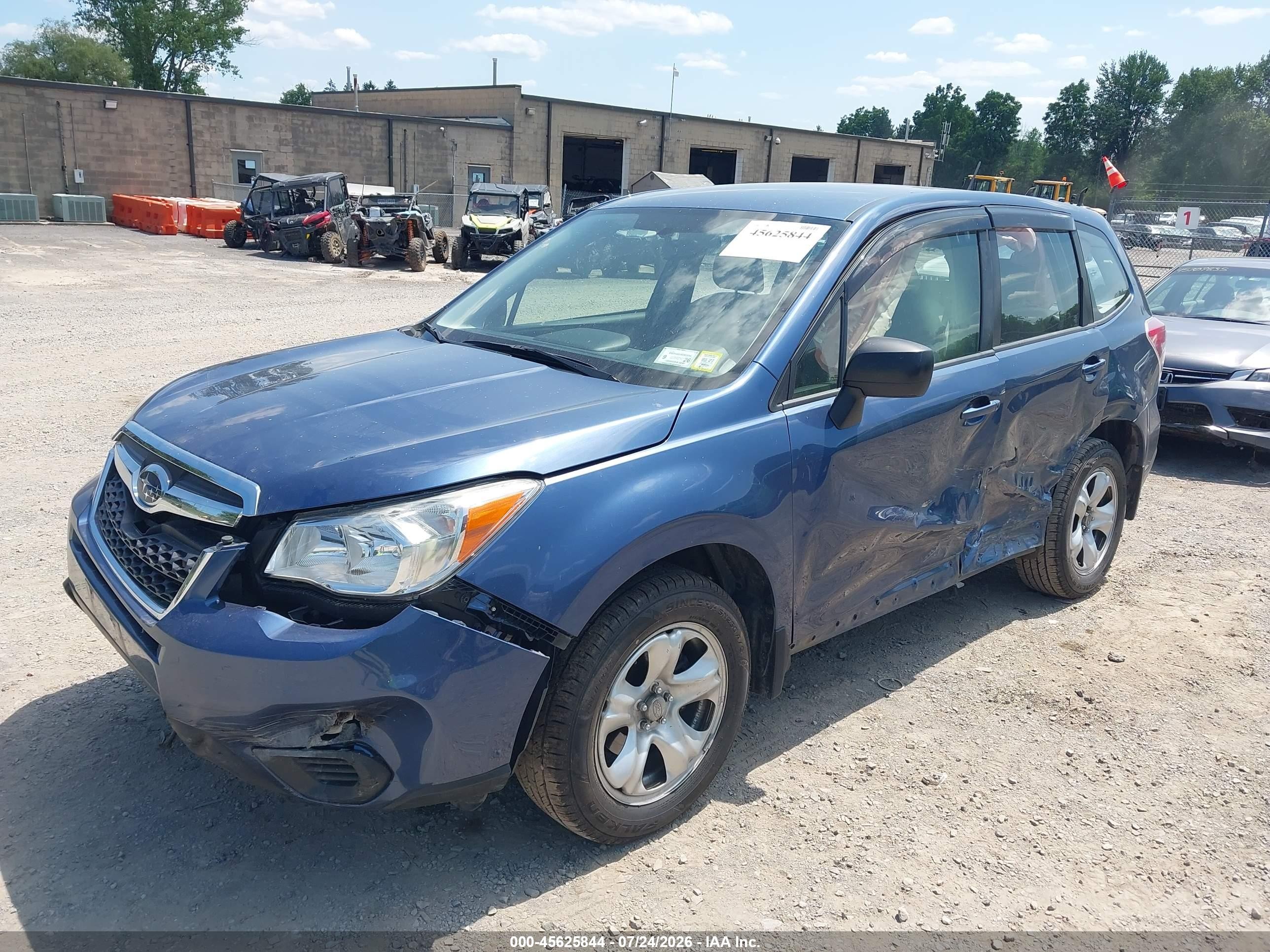 2014 Subaru Forester 2.5i Blue vin: JF2SJAAC6EG410998