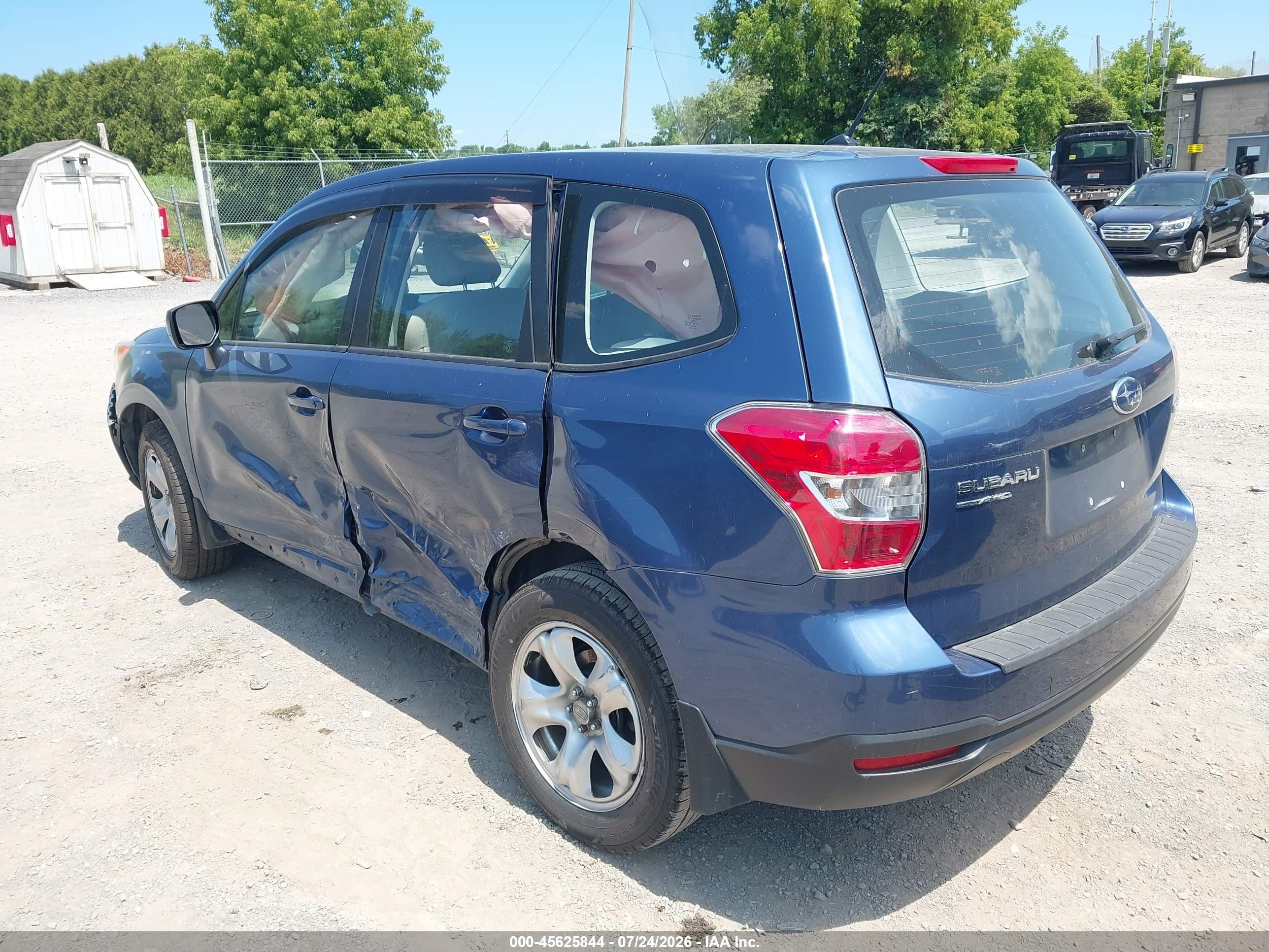 2014 Subaru Forester 2.5i Blue vin: JF2SJAAC6EG410998