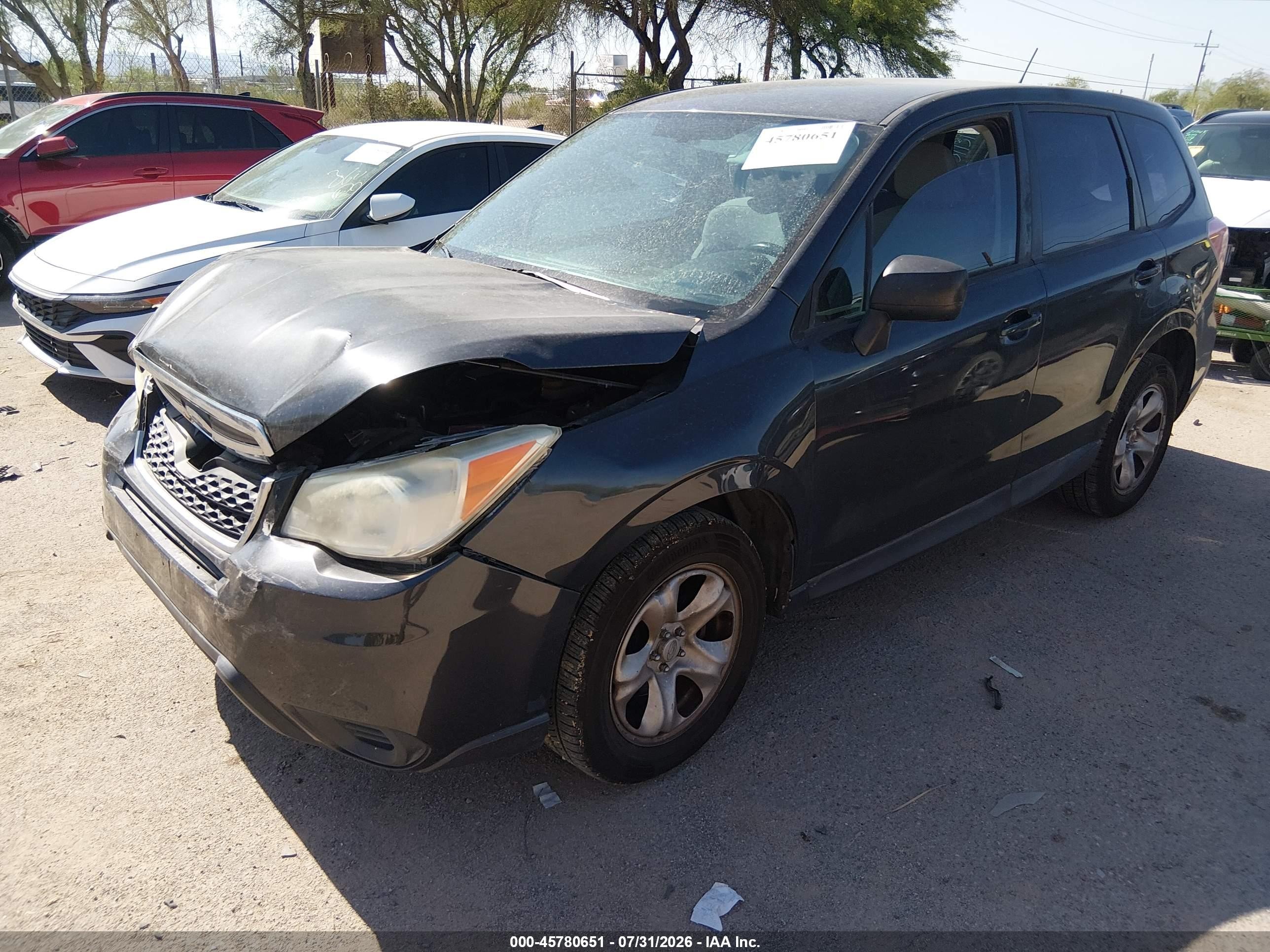 2014 Subaru Forester 2.5i Black vin: JF2SJAAC6EH458706