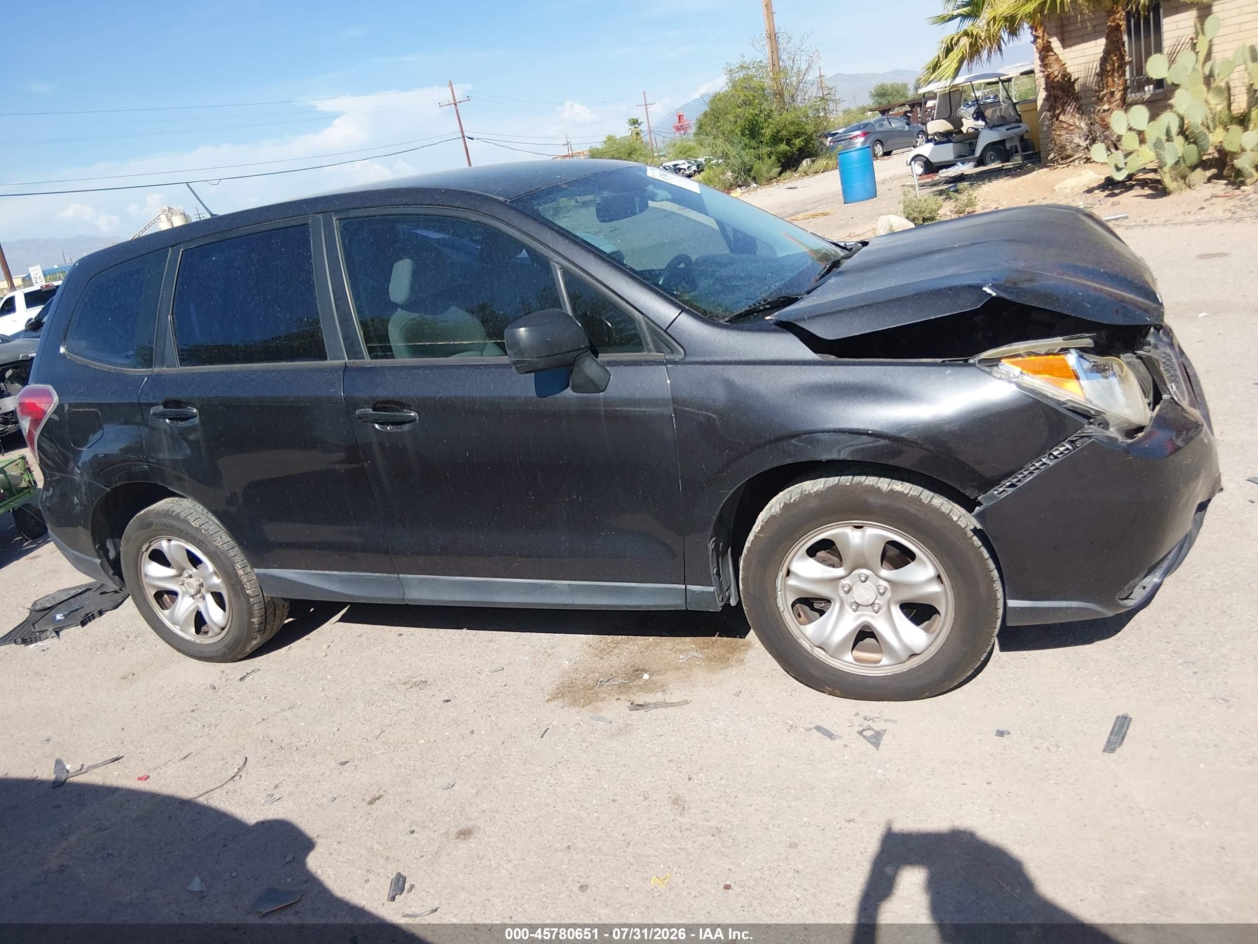 2014 Subaru Forester 2.5i Black vin: JF2SJAAC6EH458706