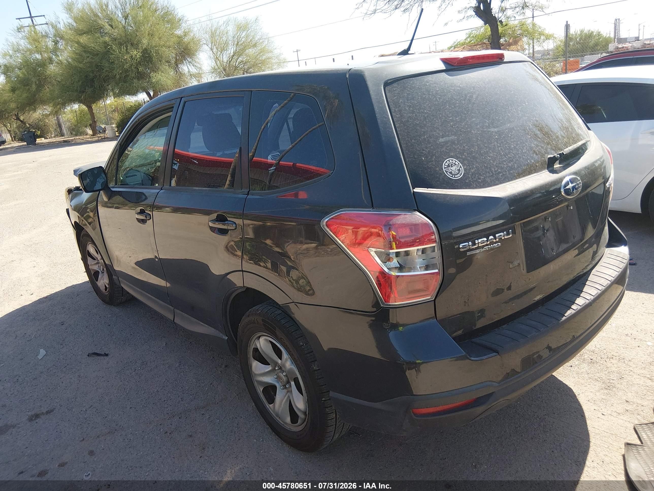 2014 Subaru Forester 2.5i Black vin: JF2SJAAC6EH458706