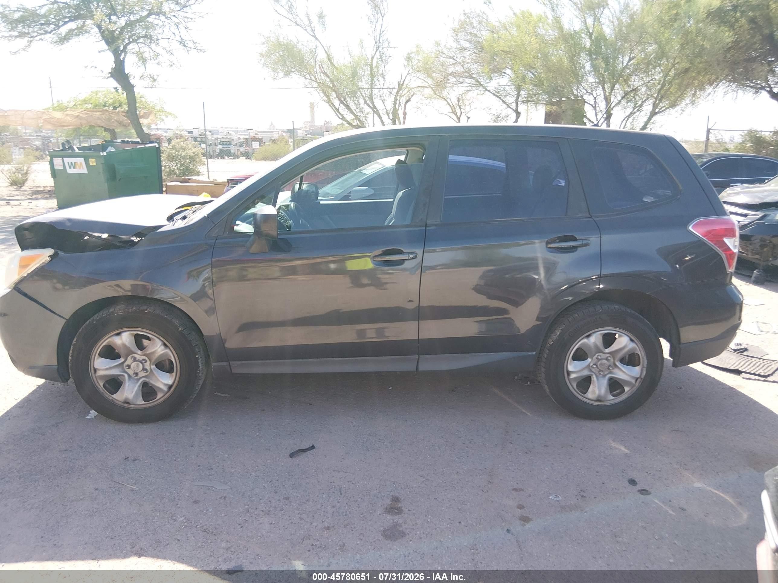 2014 Subaru Forester 2.5i Black vin: JF2SJAAC6EH458706