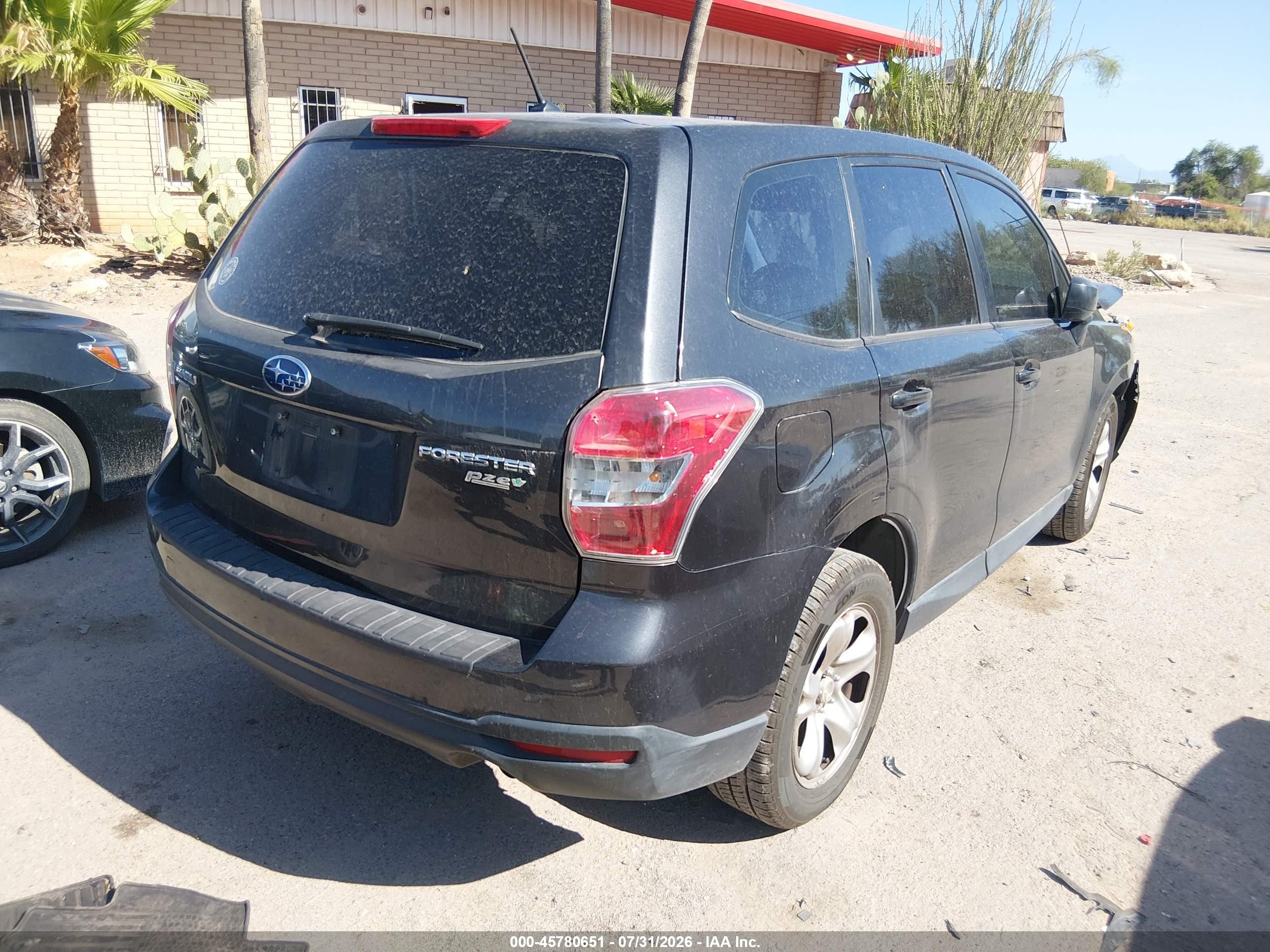 2014 Subaru Forester 2.5i Black vin: JF2SJAAC6EH458706