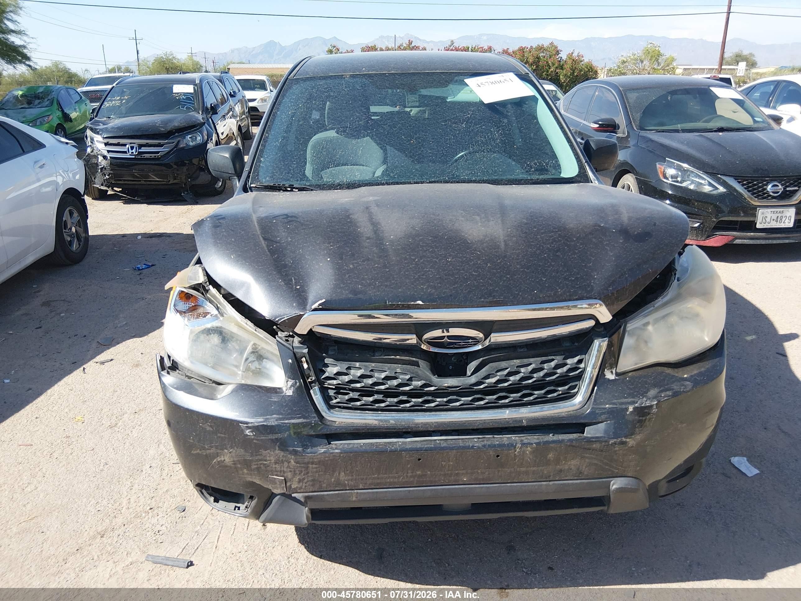 2014 Subaru Forester 2.5i Black vin: JF2SJAAC6EH458706