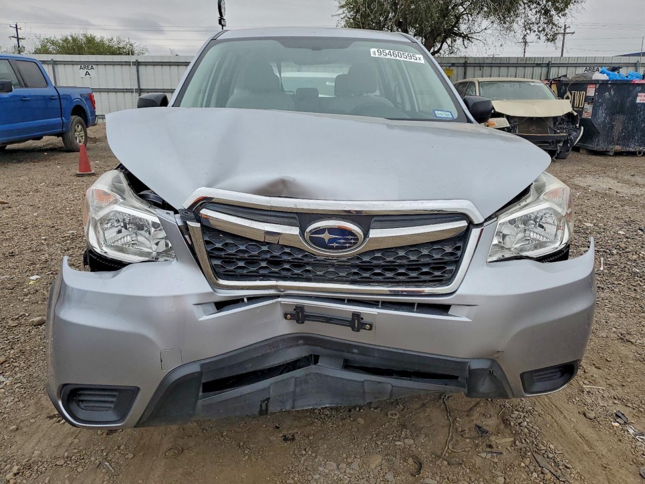 2014 Subaru Forester 2.5i Silver vin: JF2SJAAC6EH480267