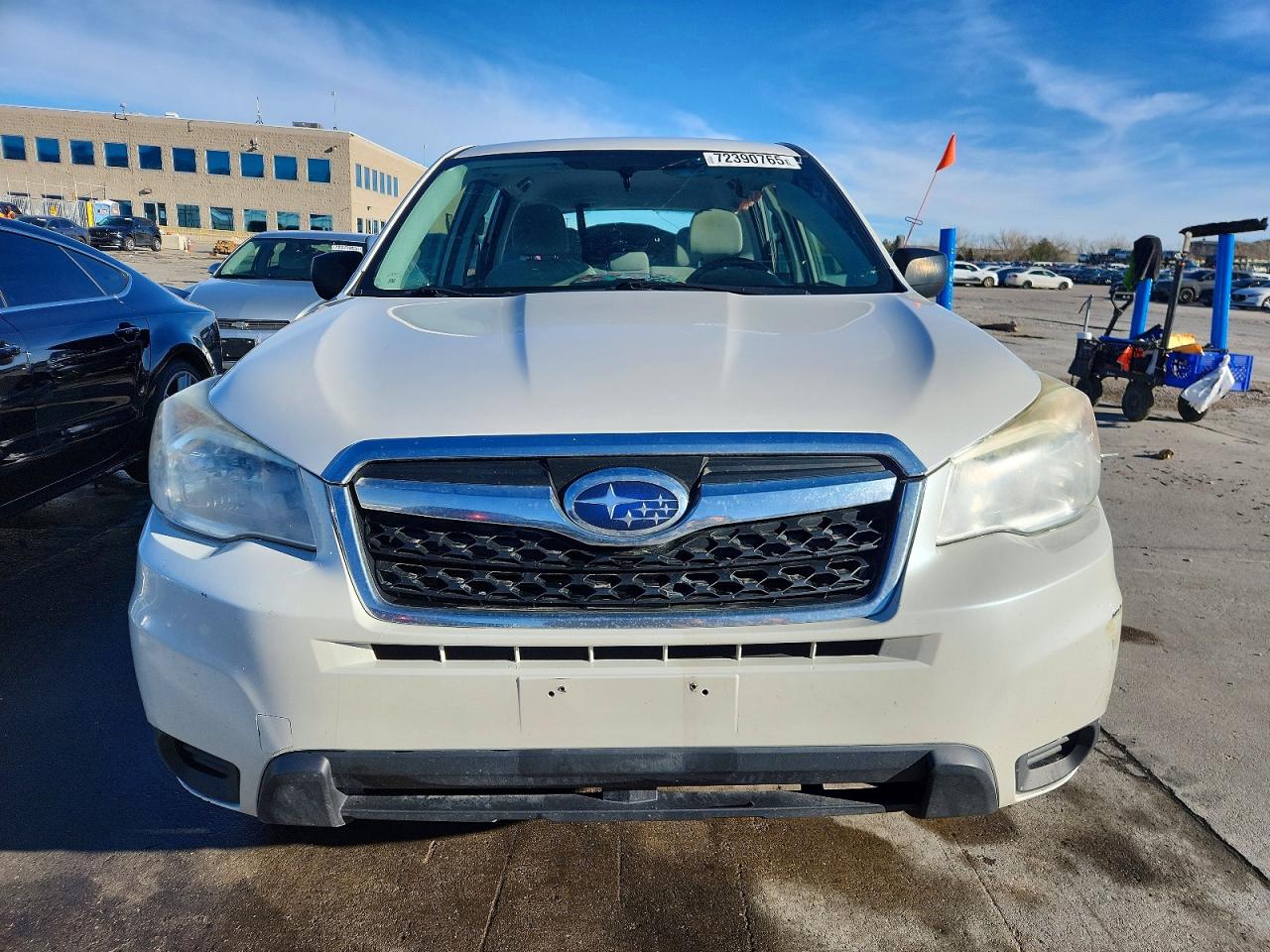 2014 Subaru Forester 2.5i White vin: JF2SJAAC6EH482553