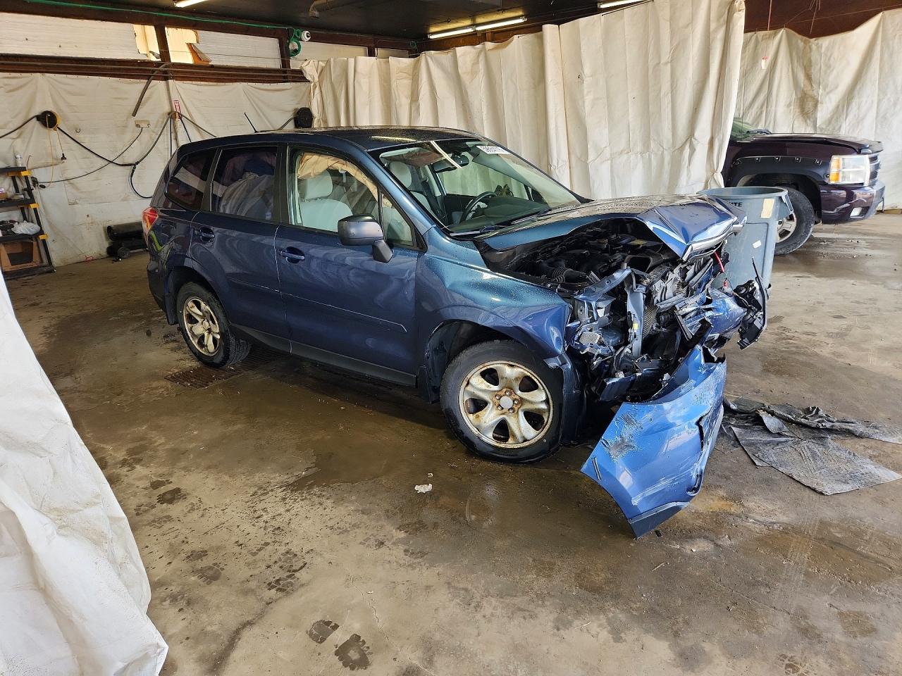 2014 Subaru Forester 2.5i Blue vin: JF2SJAAC6EH483380