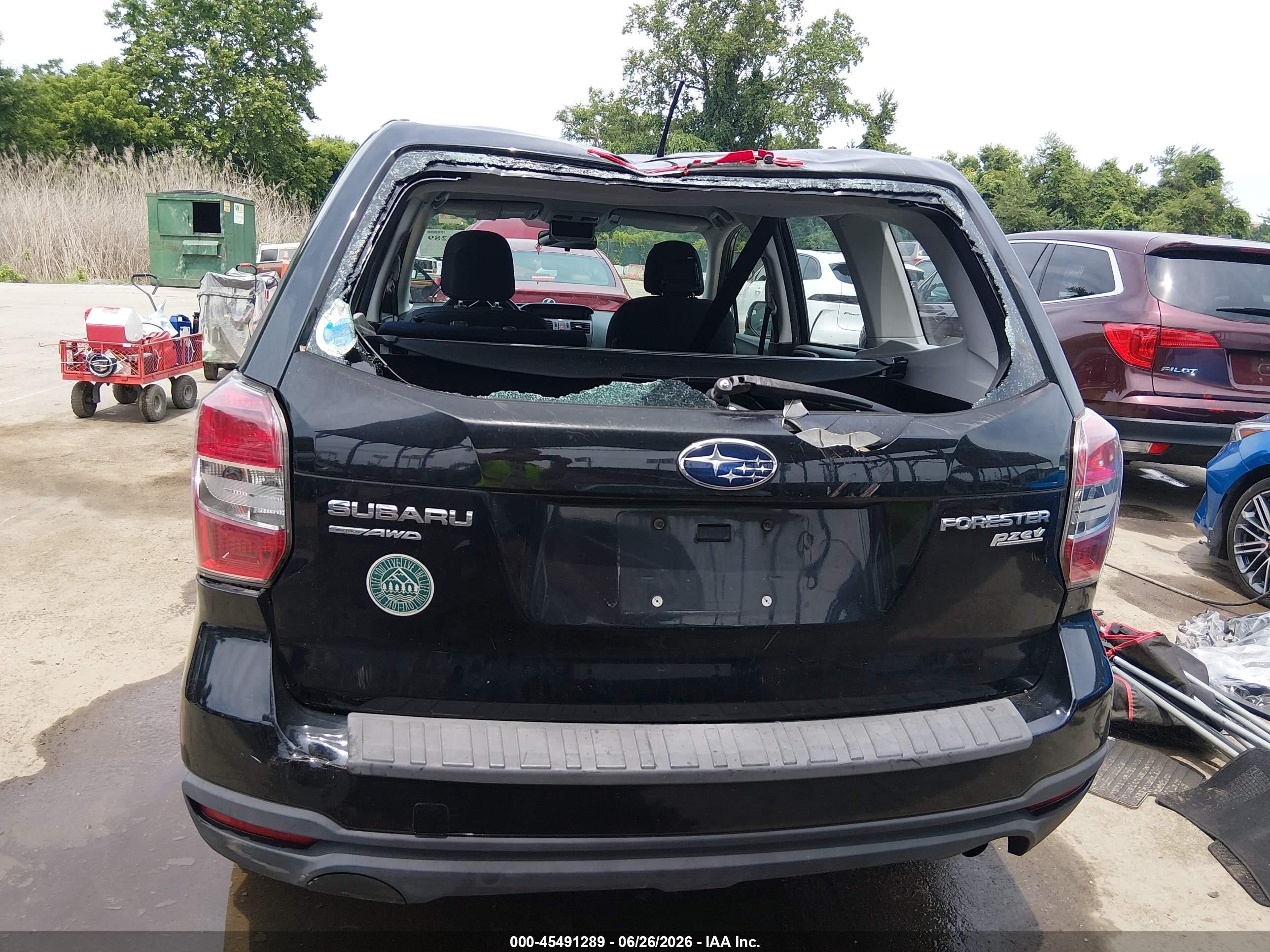 2014 Subaru Forester 2.5i Черный vin: JF2SJAAC6EH485081