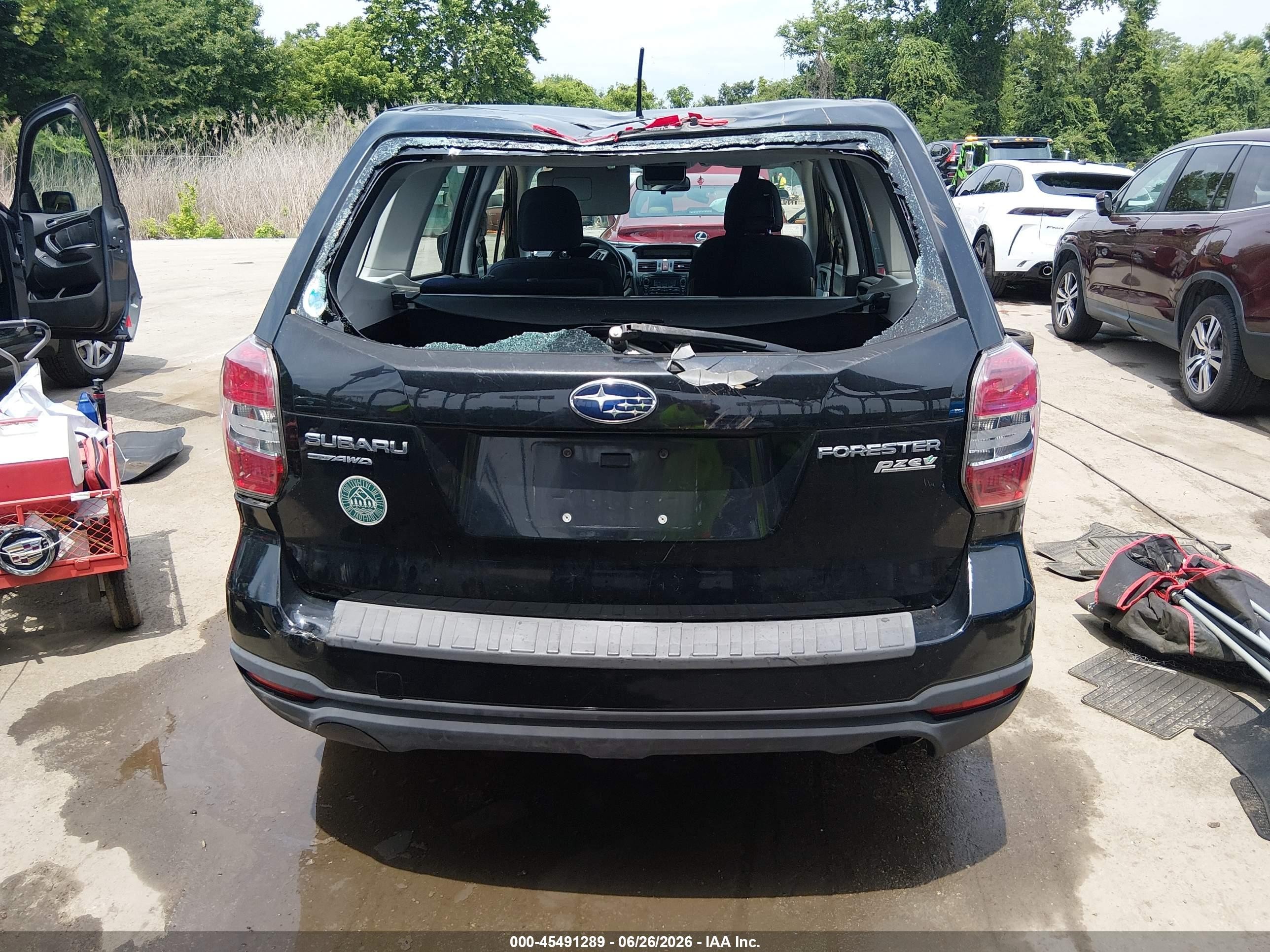 2014 Subaru Forester 2.5i Черный vin: JF2SJAAC6EH485081