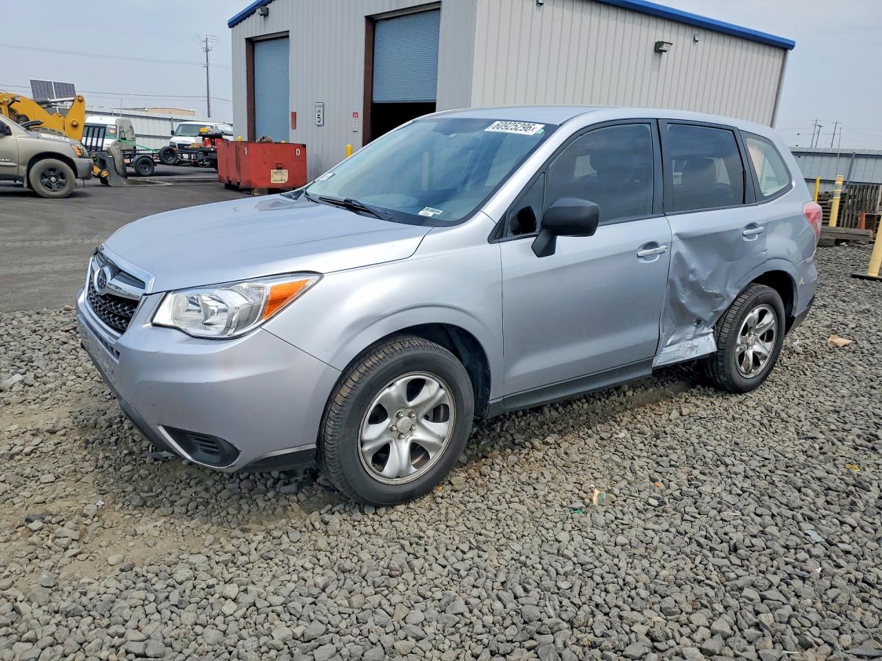 2014 Subaru Forester 2.5i Silver vin: JF2SJAAC6EH486148