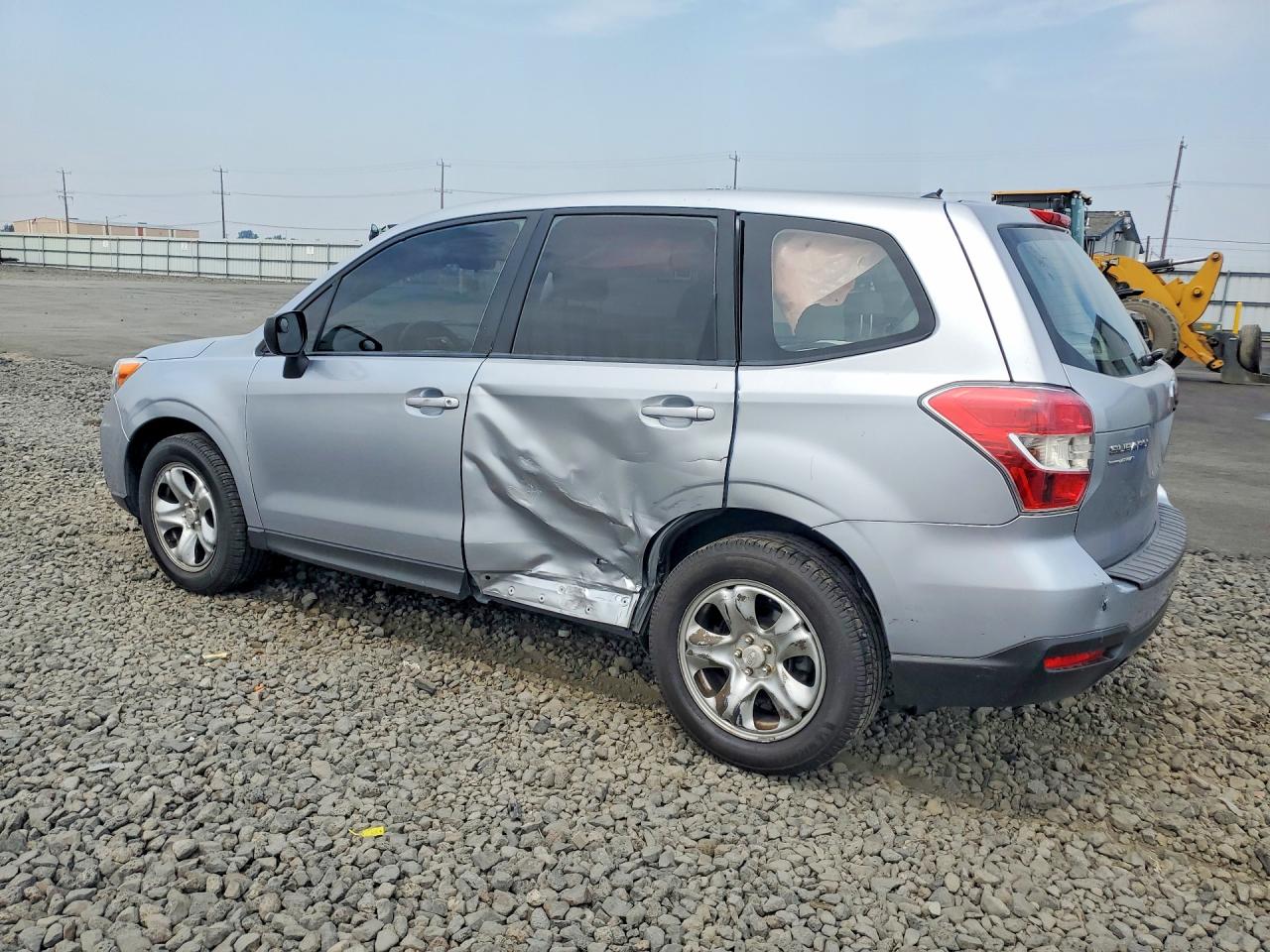 2014 Subaru Forester 2.5i Silver vin: JF2SJAAC6EH486148