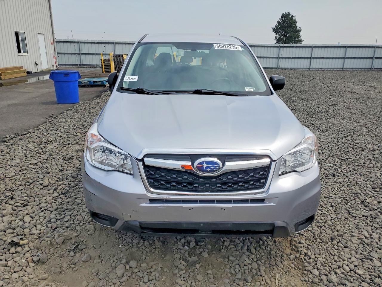 2014 Subaru Forester 2.5i Silver vin: JF2SJAAC6EH486148