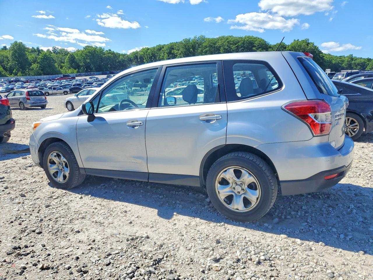 2014 Subaru Forester 2.5i Silver vin: JF2SJAAC6EH507385