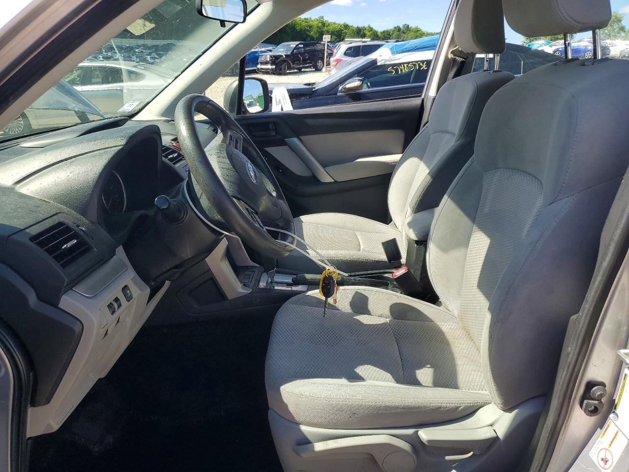 2014 Subaru Forester 2.5i Silver vin: JF2SJAAC6EH507385