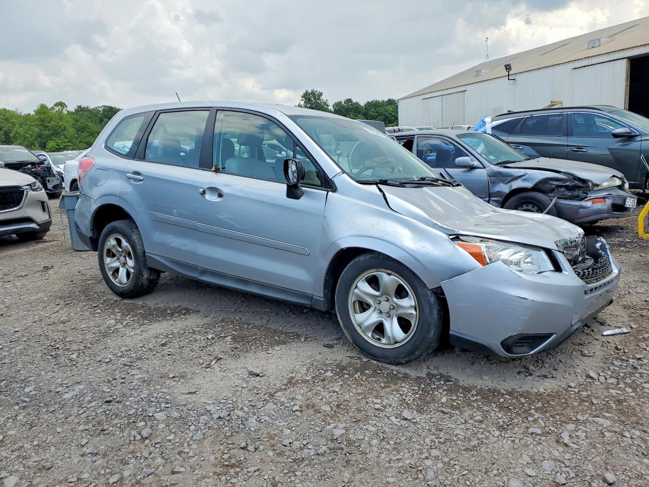 2014 Subaru Forester 2.5i Серебряный vin: JF2SJAAC7EH416402