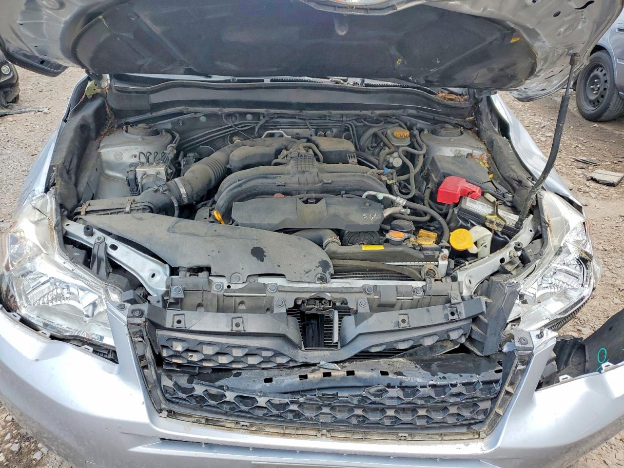 2014 Subaru Forester 2.5i Серебряный vin: JF2SJAAC7EH416402