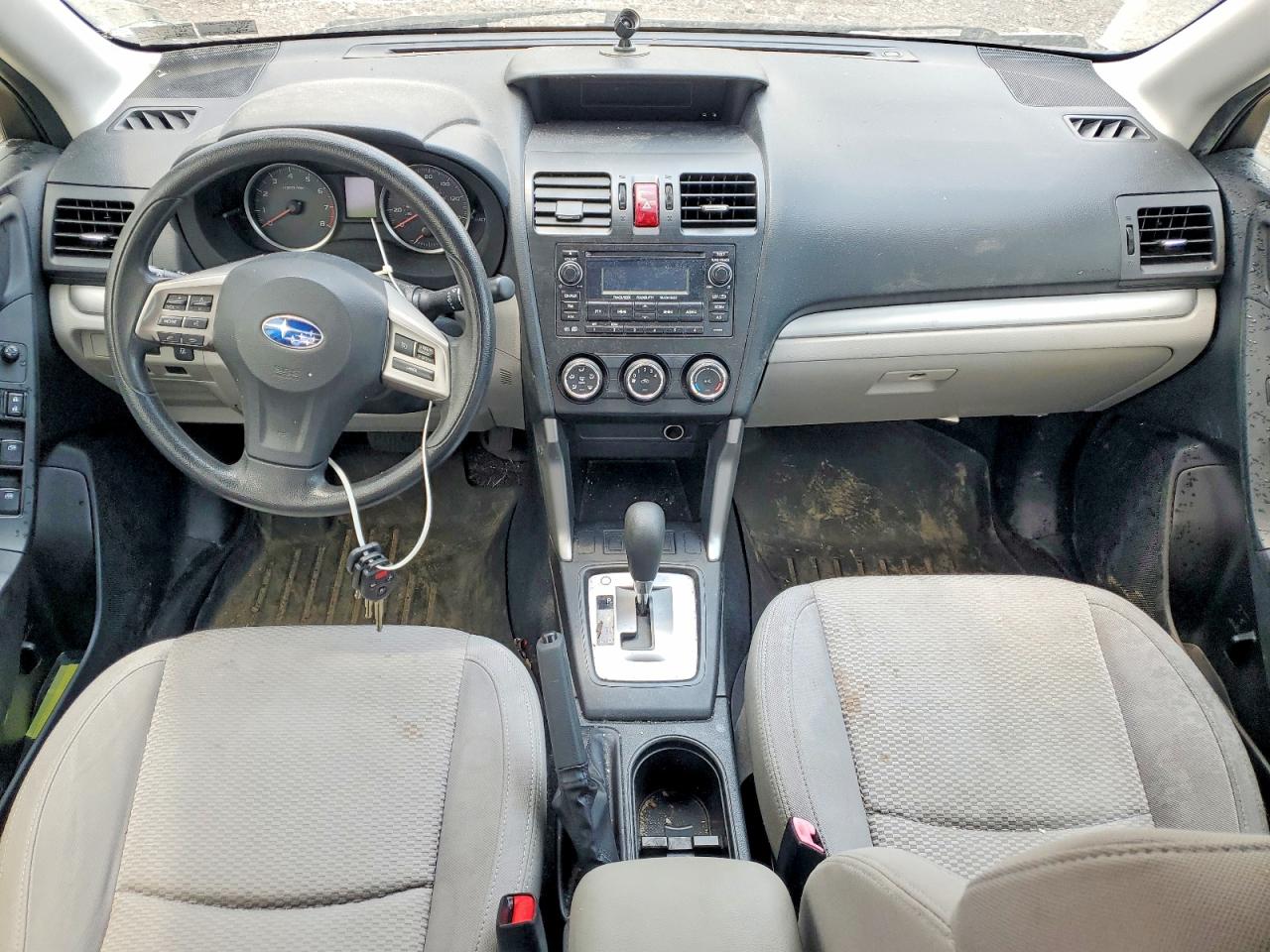 2014 Subaru Forester 2.5i Серебряный vin: JF2SJAAC7EH416402