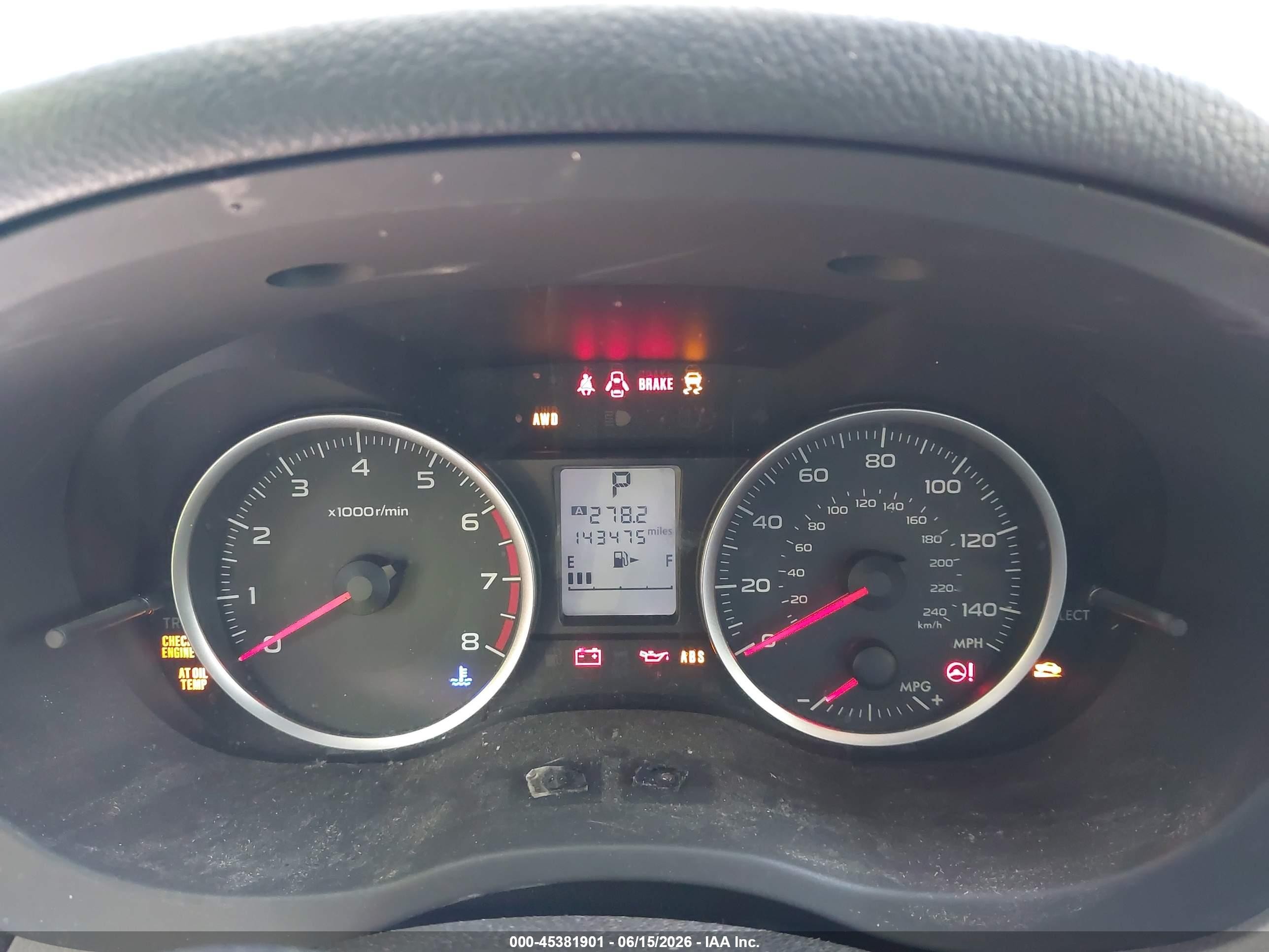 2014 Subaru Forester 2.5i Blue vin: JF2SJAAC7EH422524