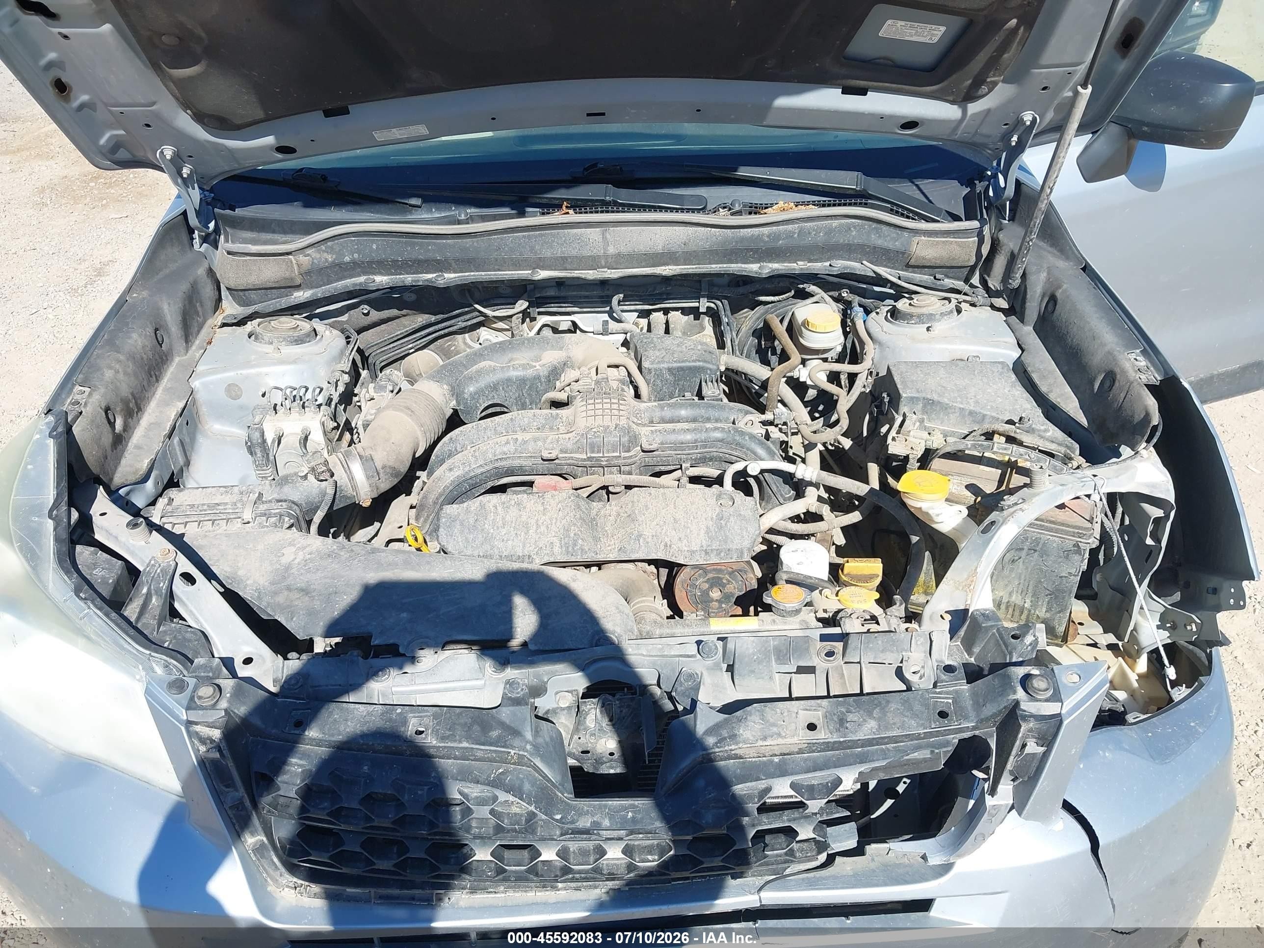 2014 Subaru Forester 2.5i Silver vin: JF2SJAAC7EH436617