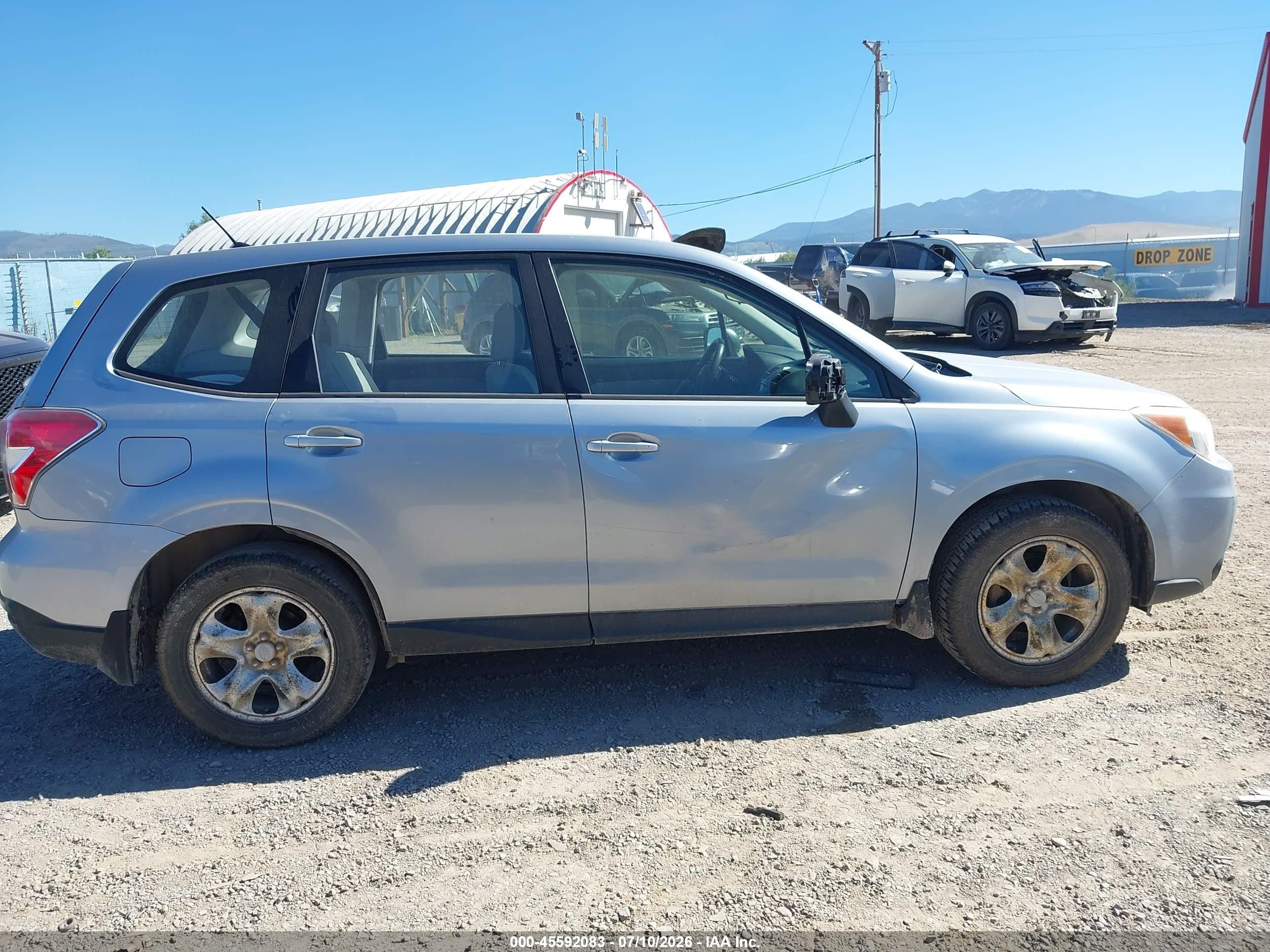 2014 Subaru Forester 2.5i Silver vin: JF2SJAAC7EH436617