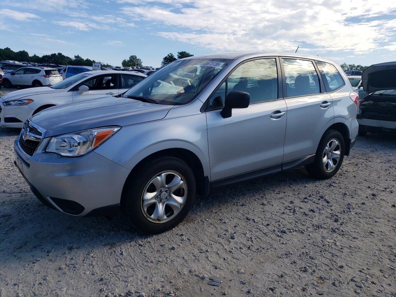 2014 Subaru Forester 2.5i Silver vin: JF2SJAAC7EH441591