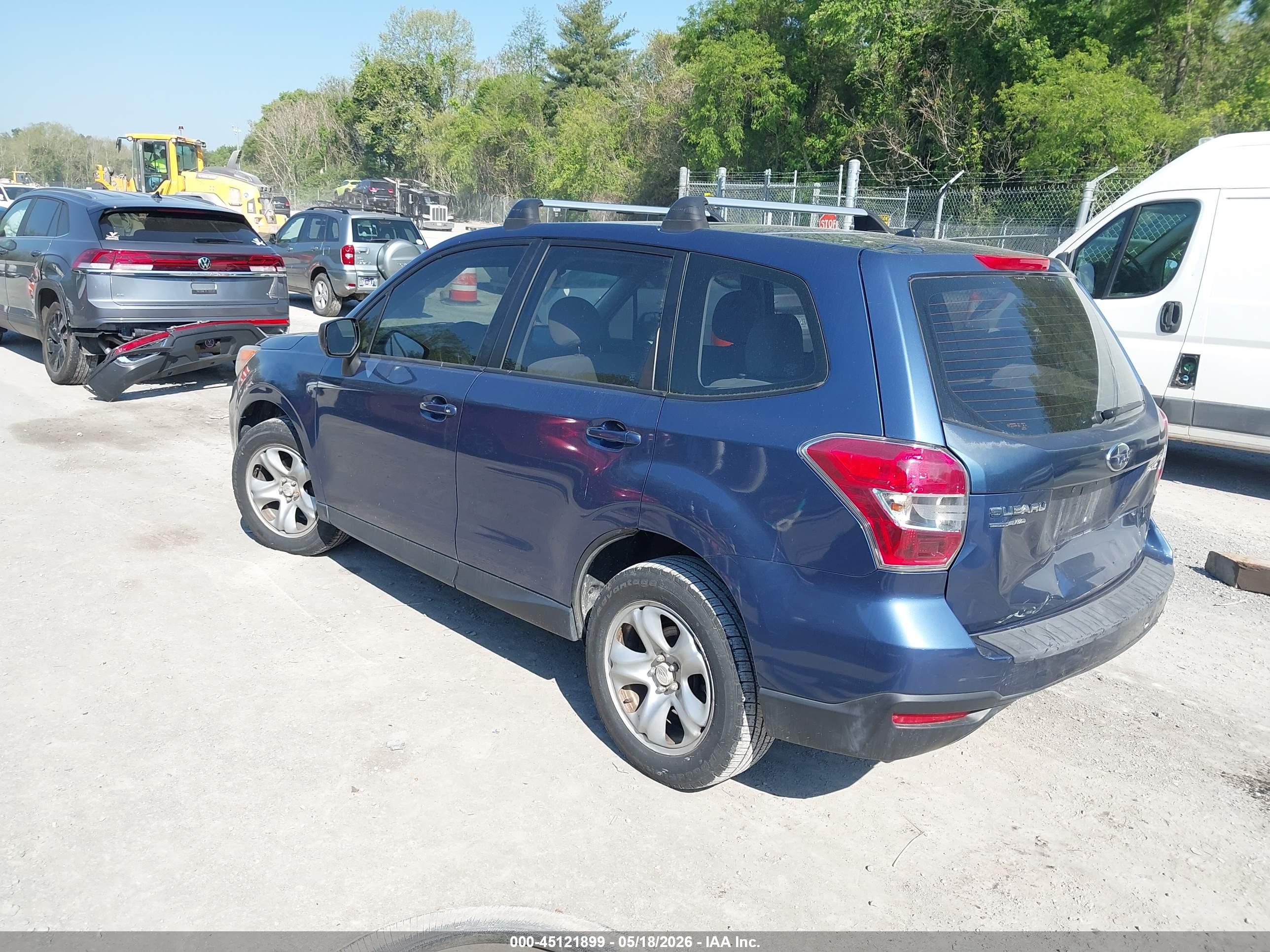2014 Subaru Forester 2.5i Синий vin: JF2SJAAC7EH441686