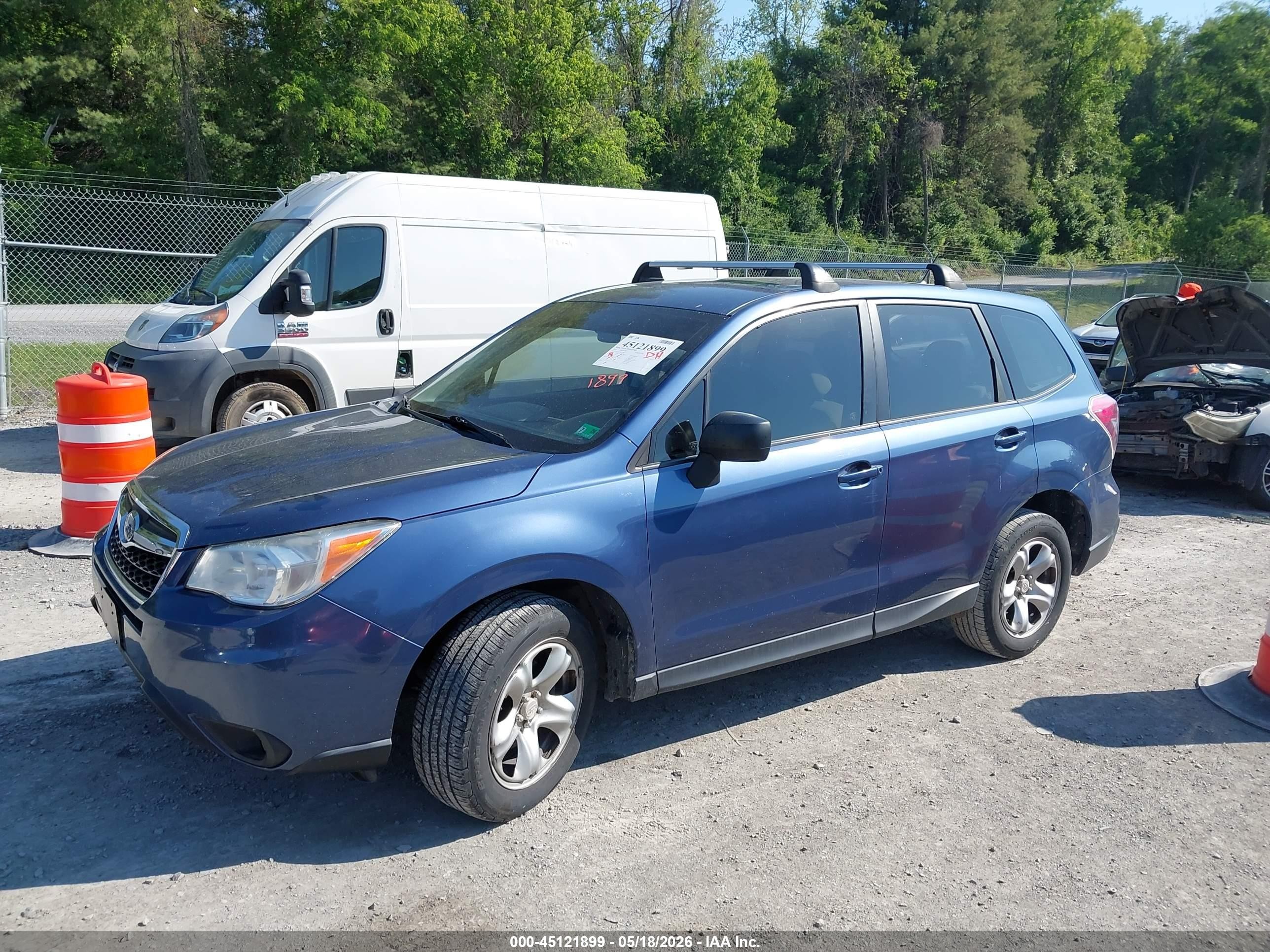 2014 Subaru Forester 2.5i Синий vin: JF2SJAAC7EH441686