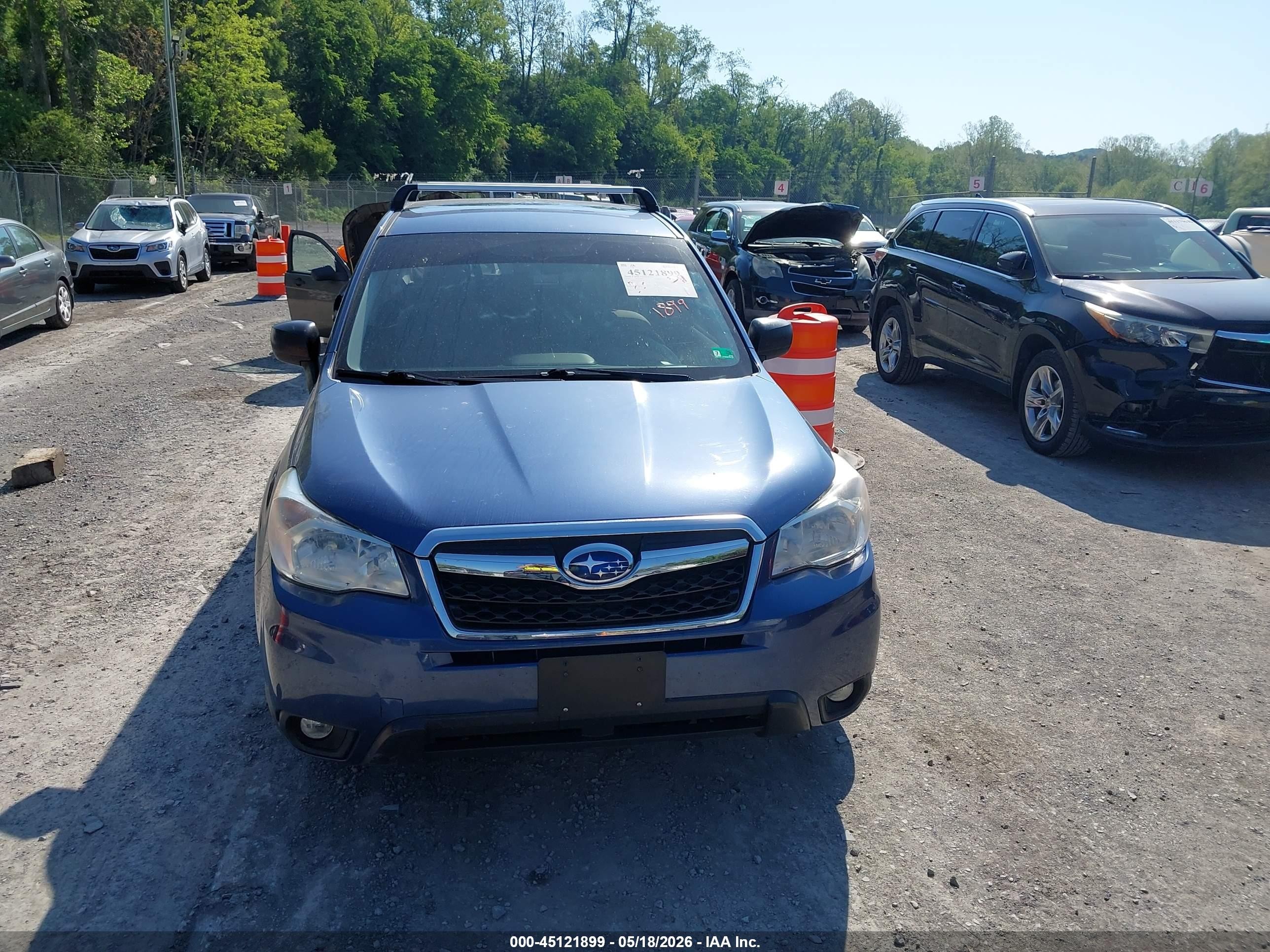 2014 Subaru Forester 2.5i Синий vin: JF2SJAAC7EH441686
