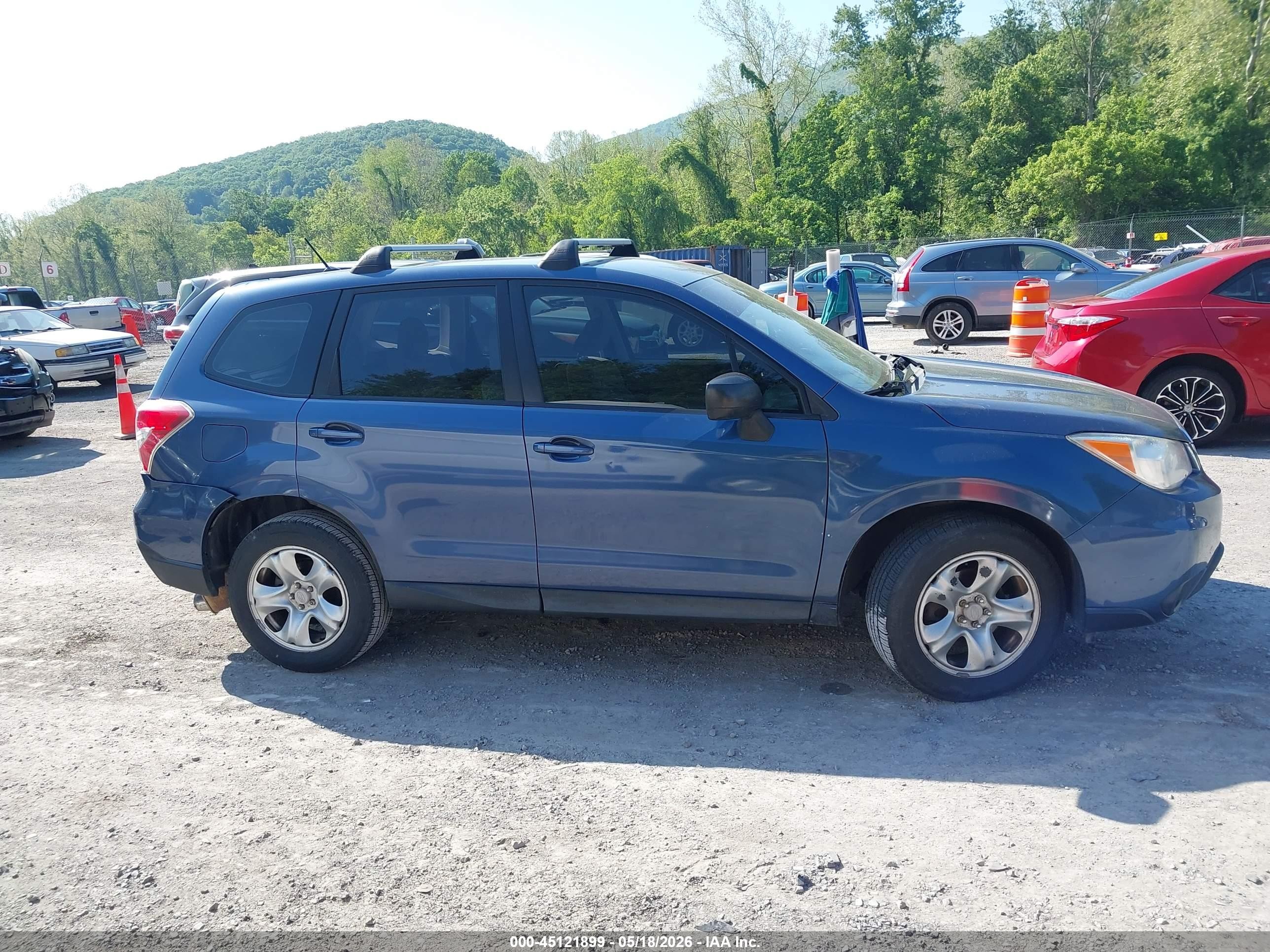 2014 Subaru Forester 2.5i Синий vin: JF2SJAAC7EH441686