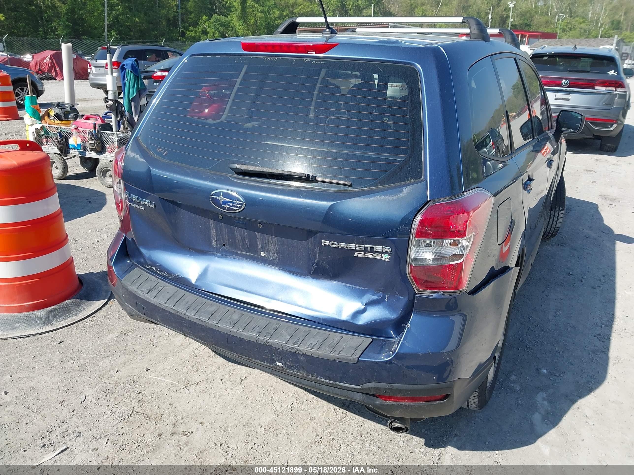 2014 Subaru Forester 2.5i Синий vin: JF2SJAAC7EH441686