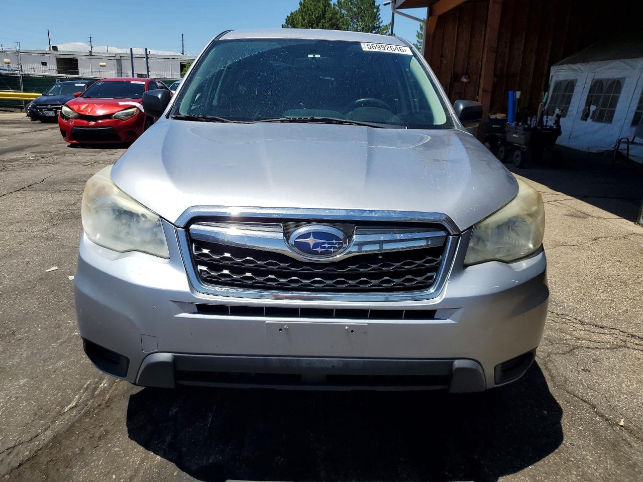 2014 Subaru Forester 2.5i Silver vin: JF2SJAAC7EH464305