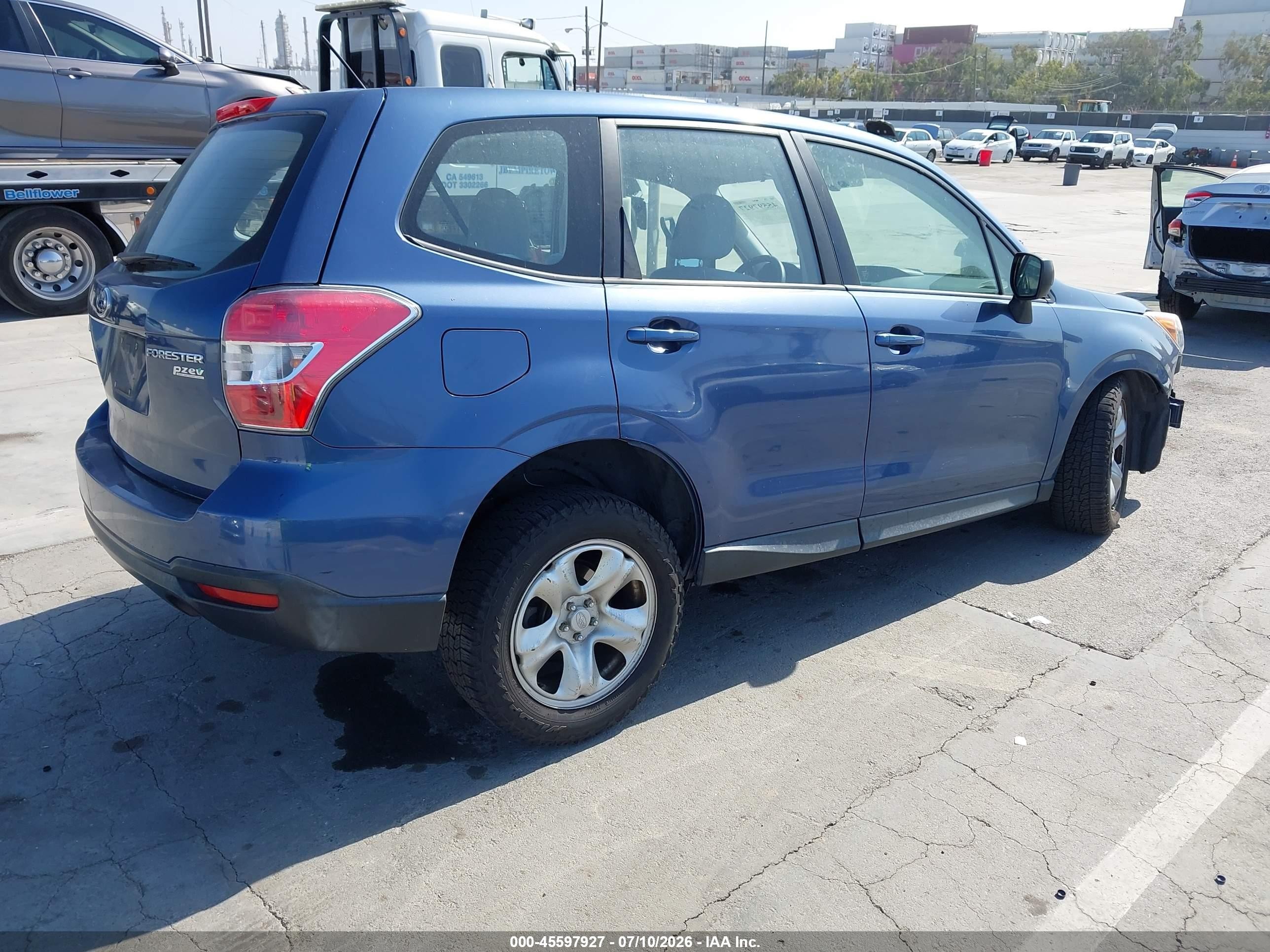 2014 Subaru Forester 2.5i Blue vin: JF2SJAAC7EH510019