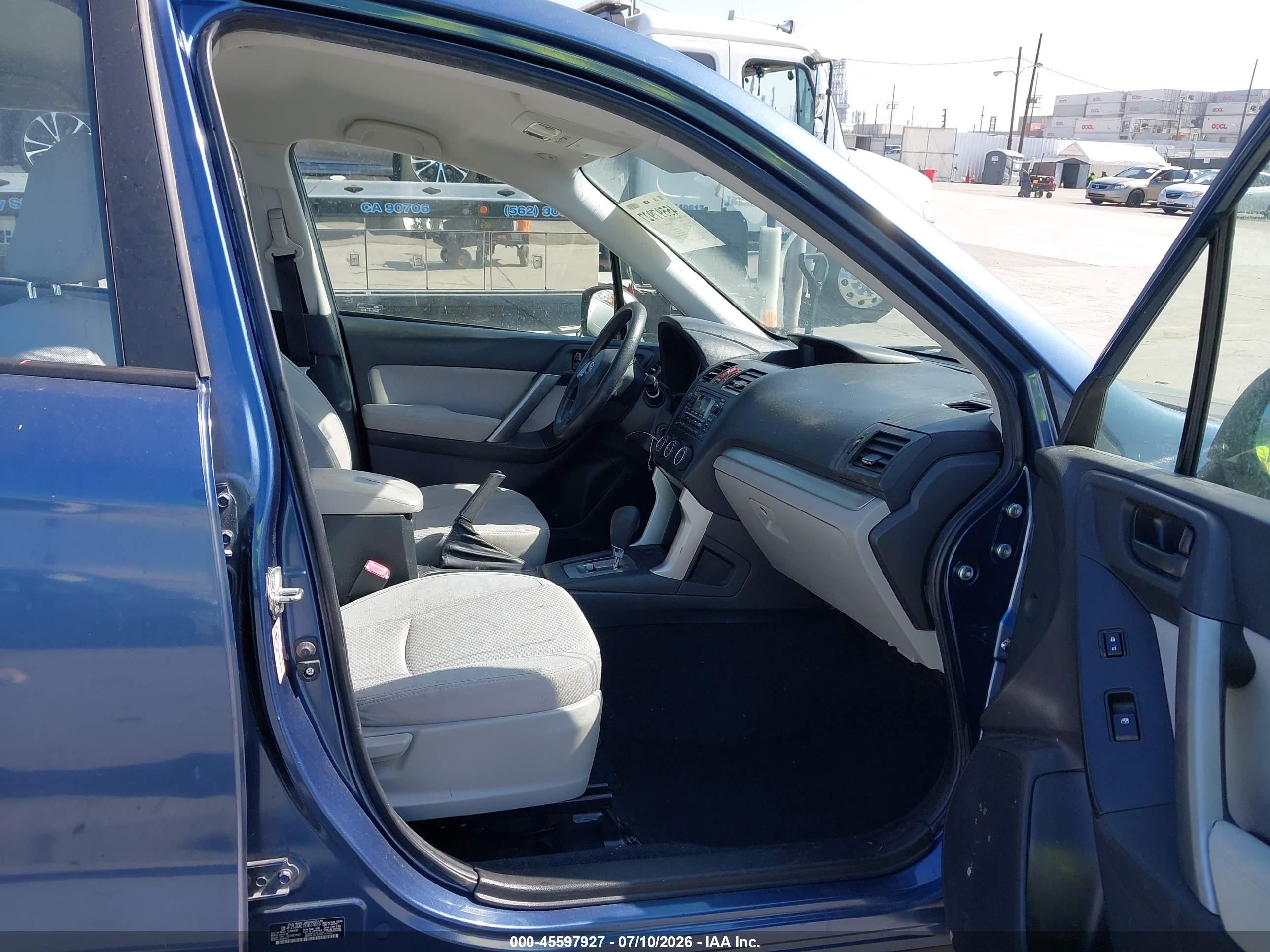 2014 Subaru Forester 2.5i Blue vin: JF2SJAAC7EH510019