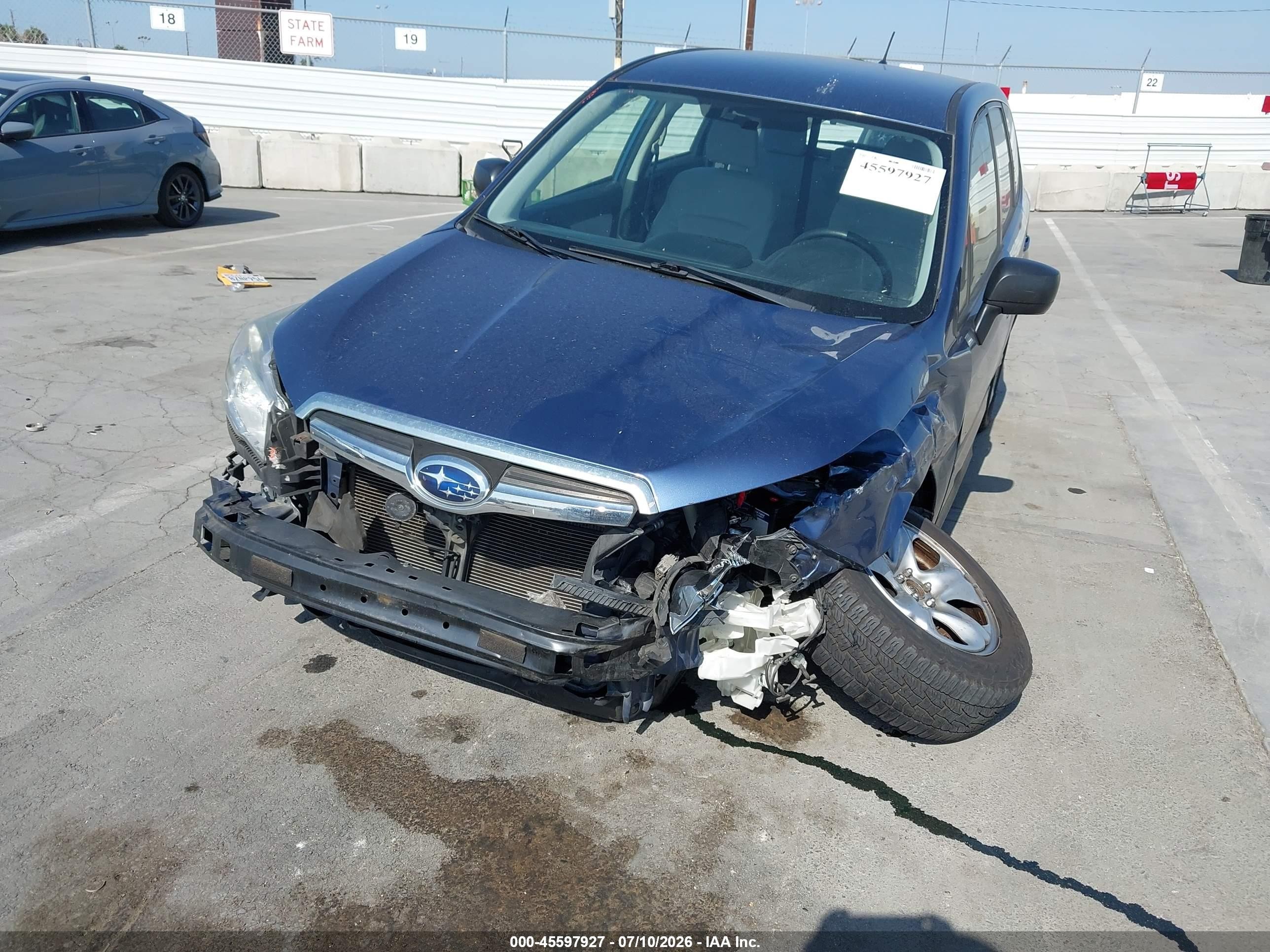 2014 Subaru Forester 2.5i Blue vin: JF2SJAAC7EH510019