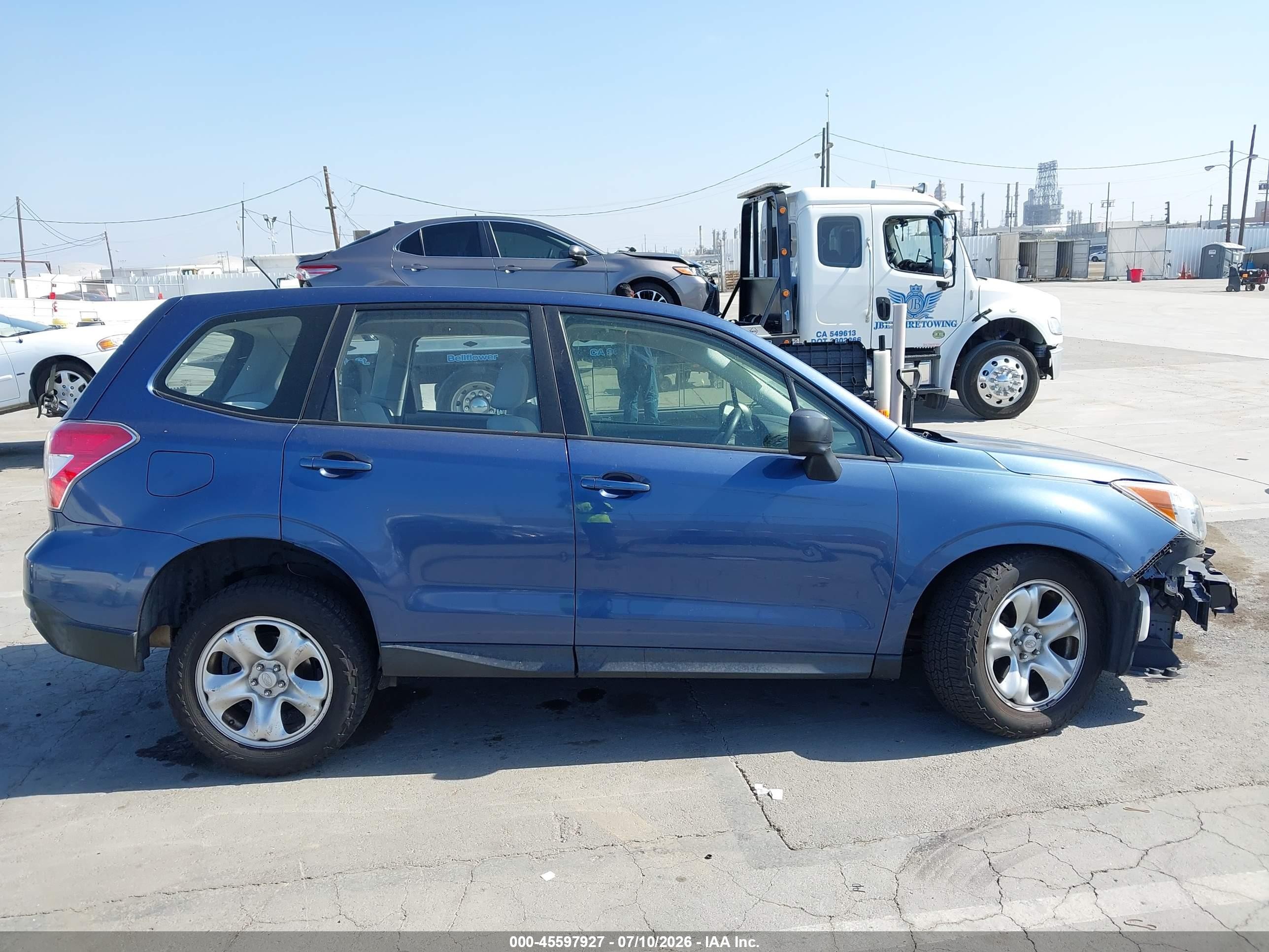 2014 Subaru Forester 2.5i Blue vin: JF2SJAAC7EH510019