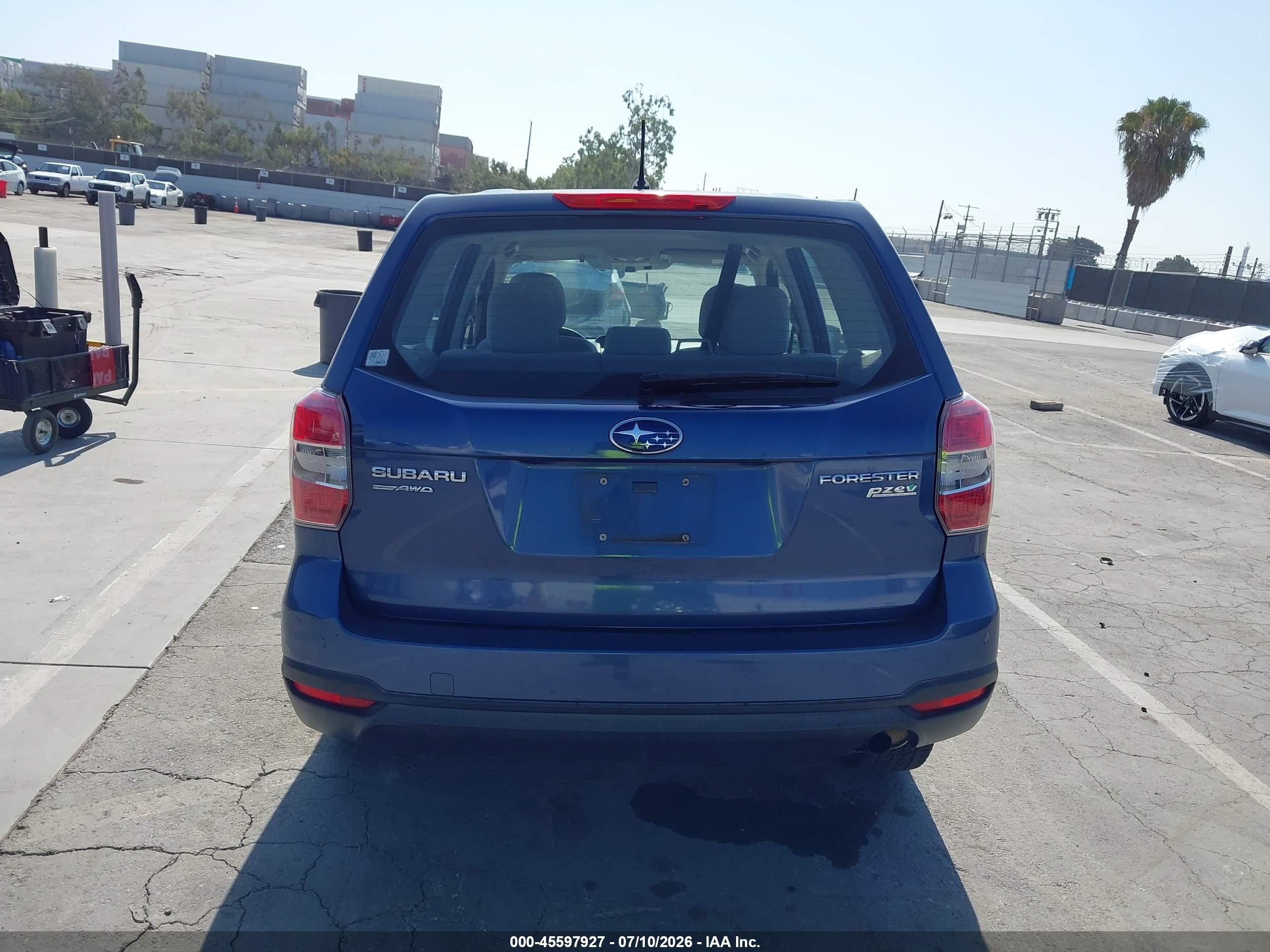 2014 Subaru Forester 2.5i Blue vin: JF2SJAAC7EH510019
