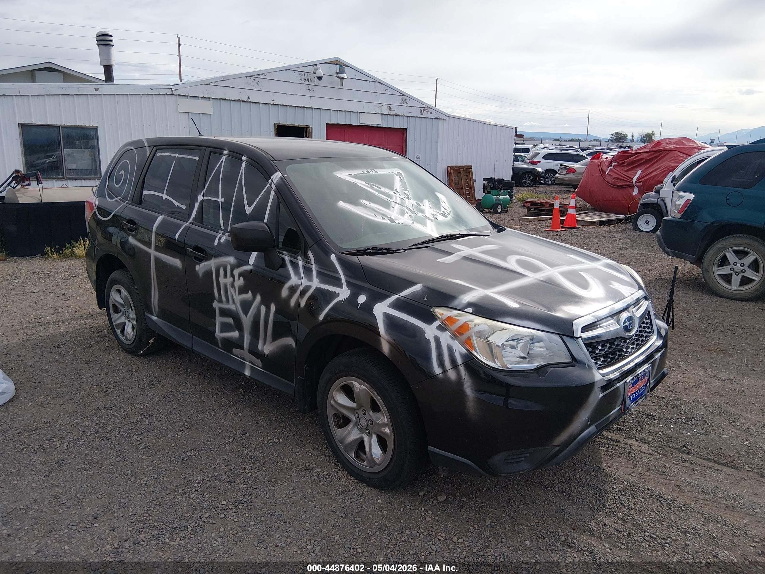 2014 Subaru Forester 2.5i Black vin: JF2SJAAC7EH522171
