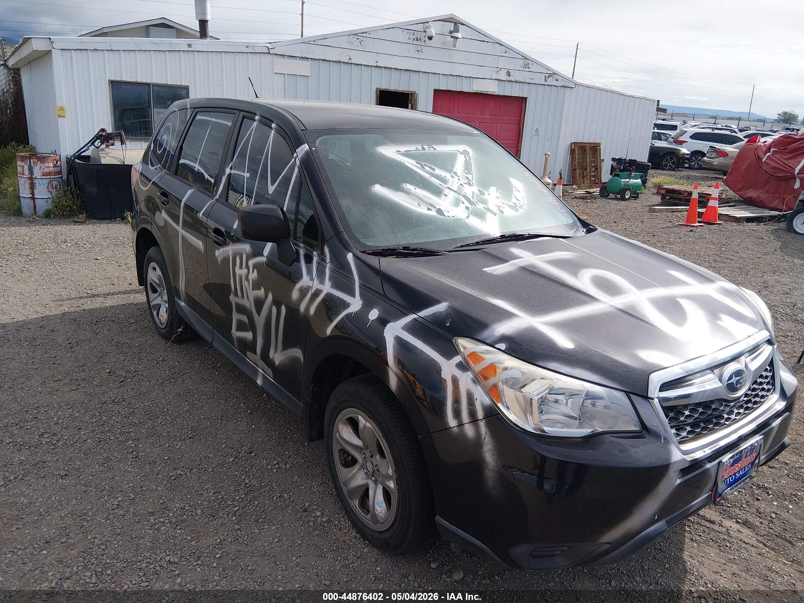 2014 Subaru Forester 2.5i Black vin: JF2SJAAC7EH522171