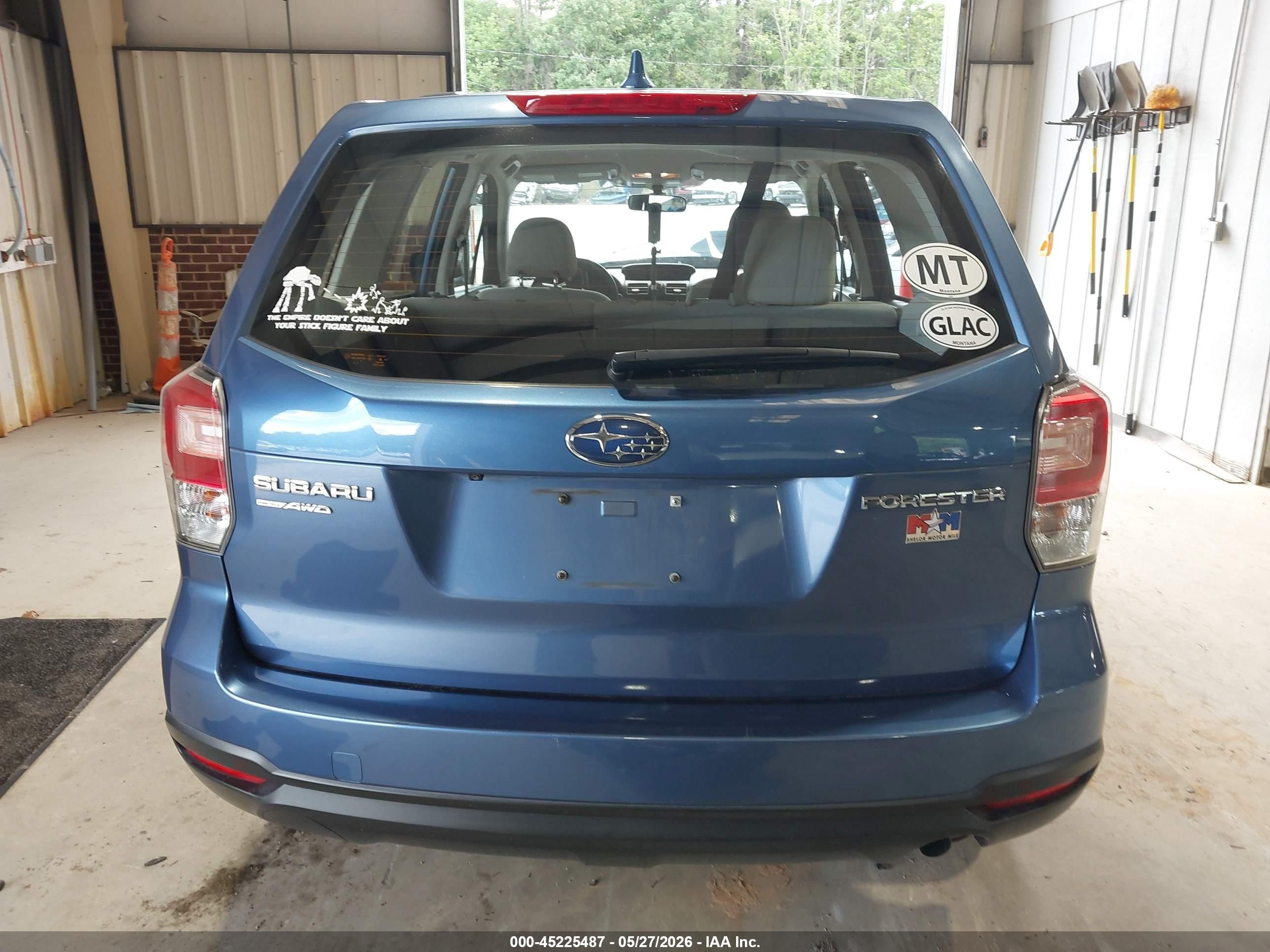 2018 Subaru Forester 2.5i Синий vin: JF2SJAAC7JG606801
