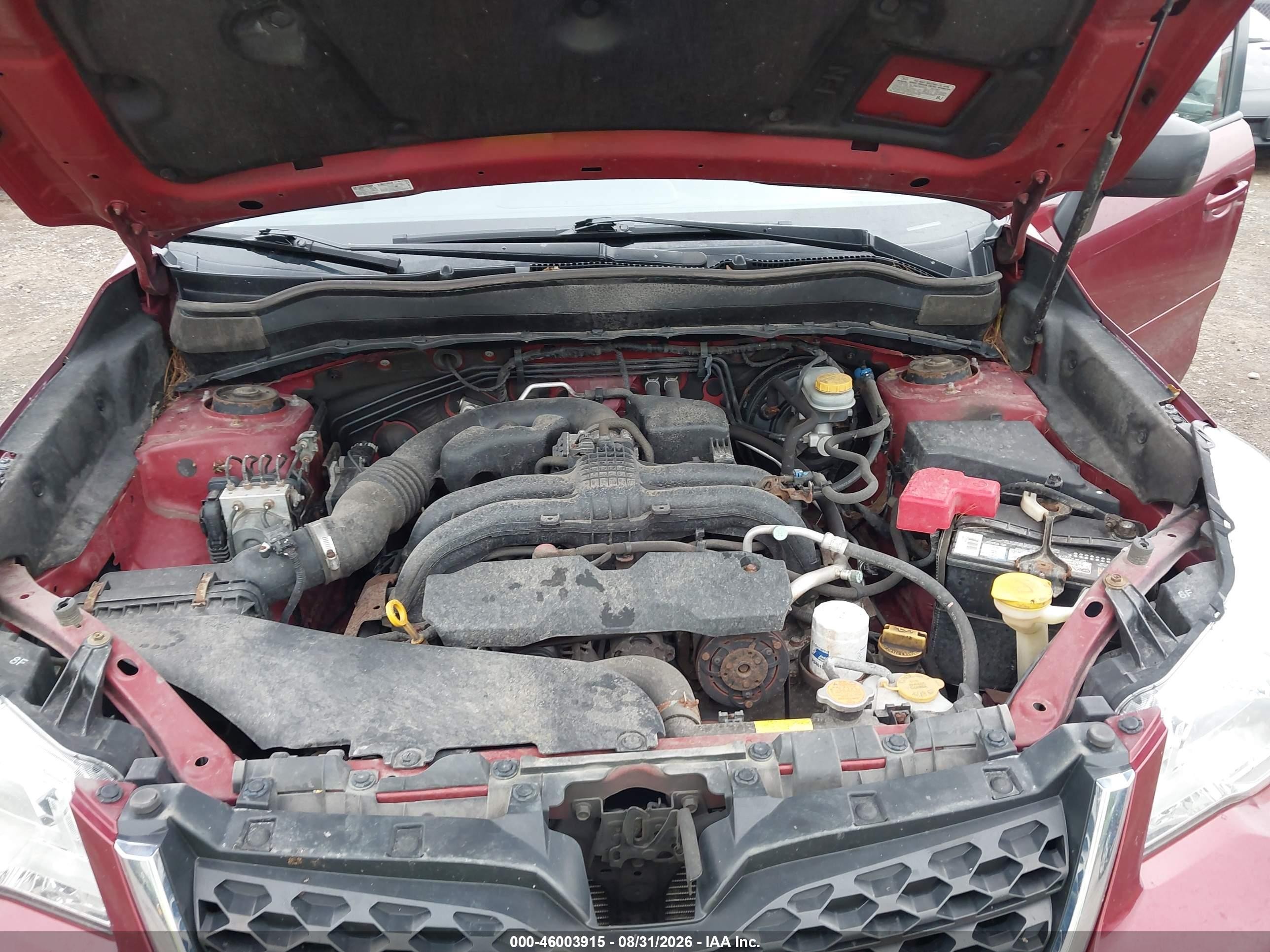 2014 Subaru Forester 2.5i Red vin: JF2SJAAC8EH417543