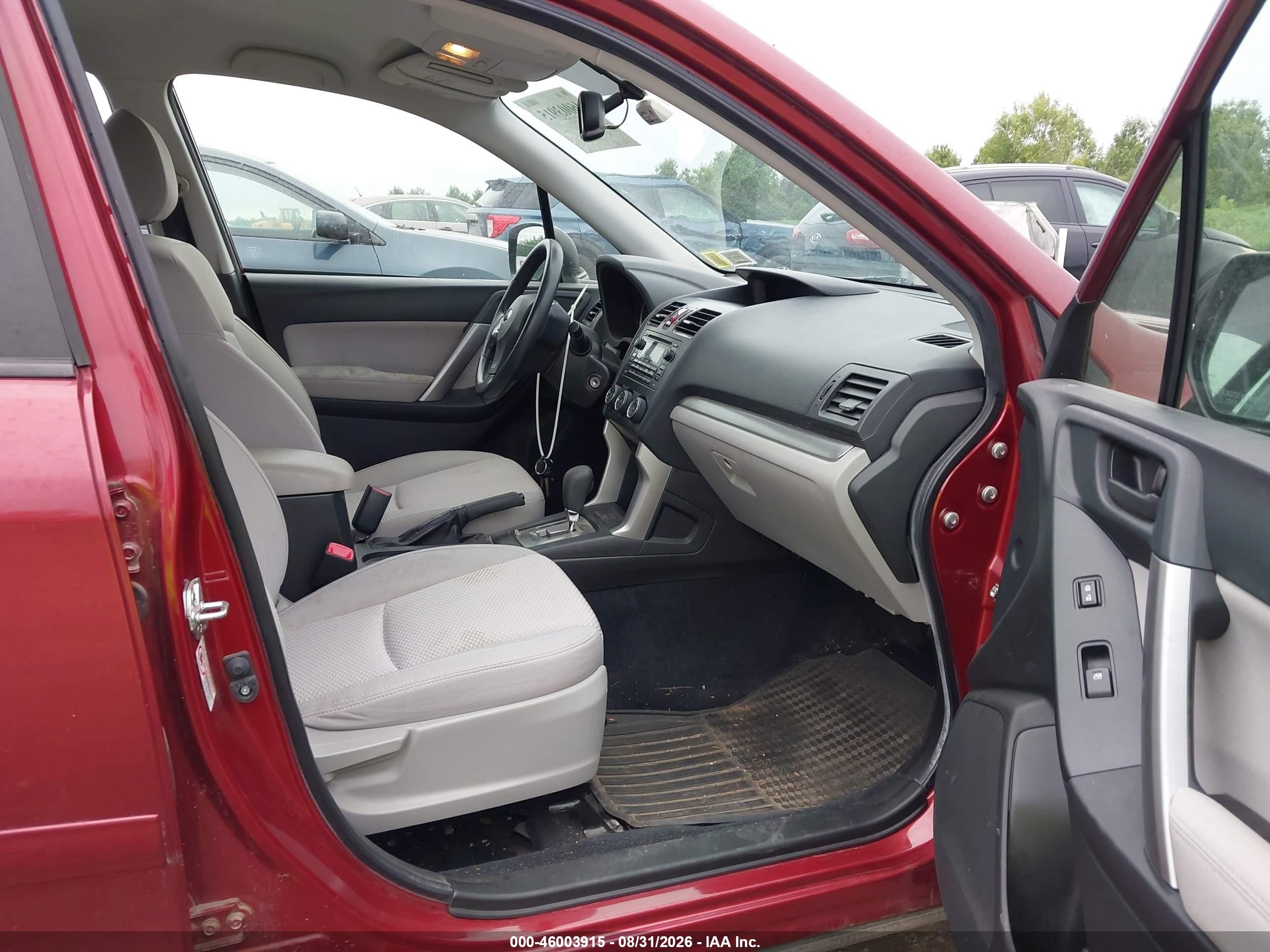 2014 Subaru Forester 2.5i Red vin: JF2SJAAC8EH417543