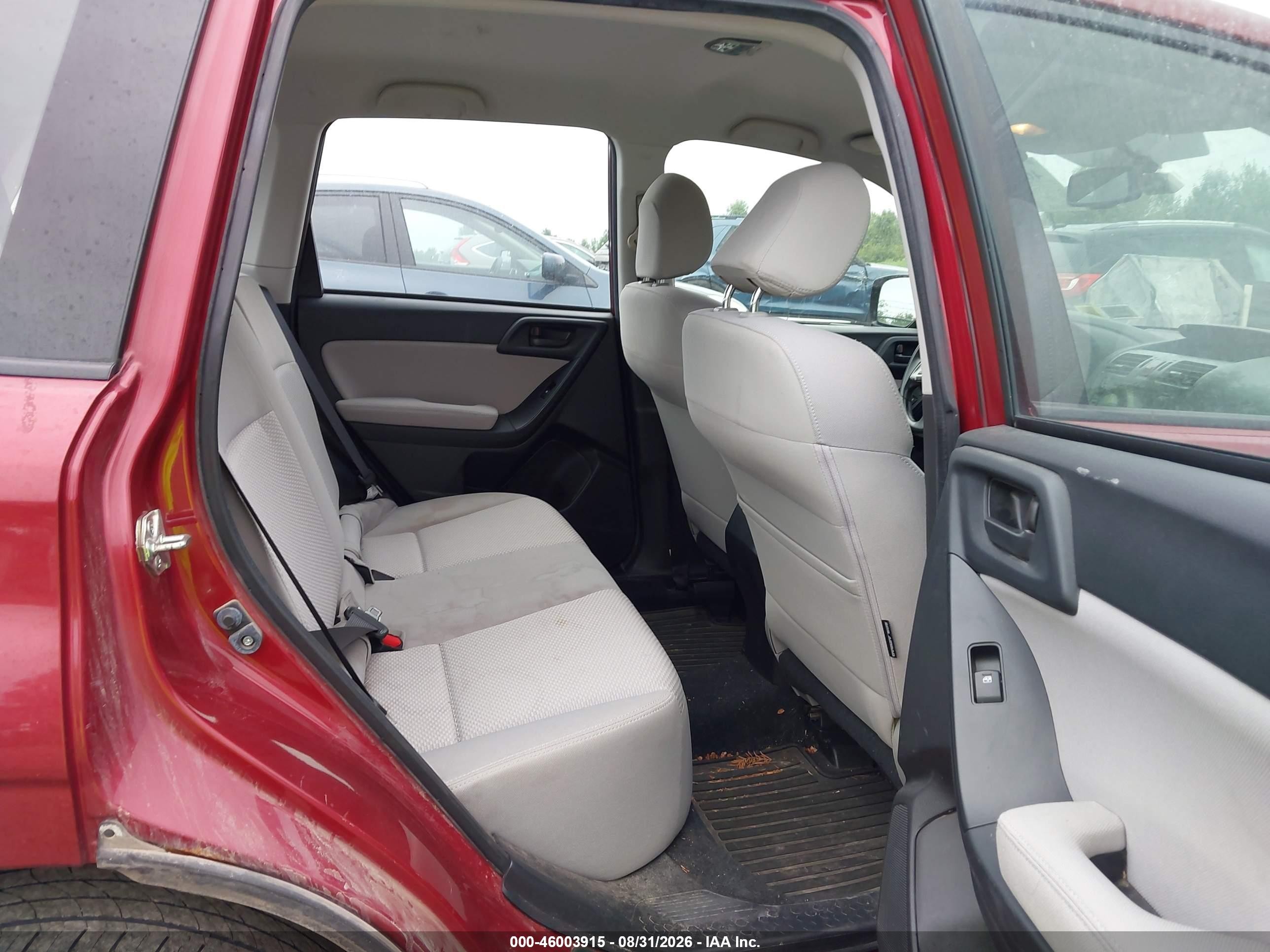2014 Subaru Forester 2.5i Red vin: JF2SJAAC8EH417543