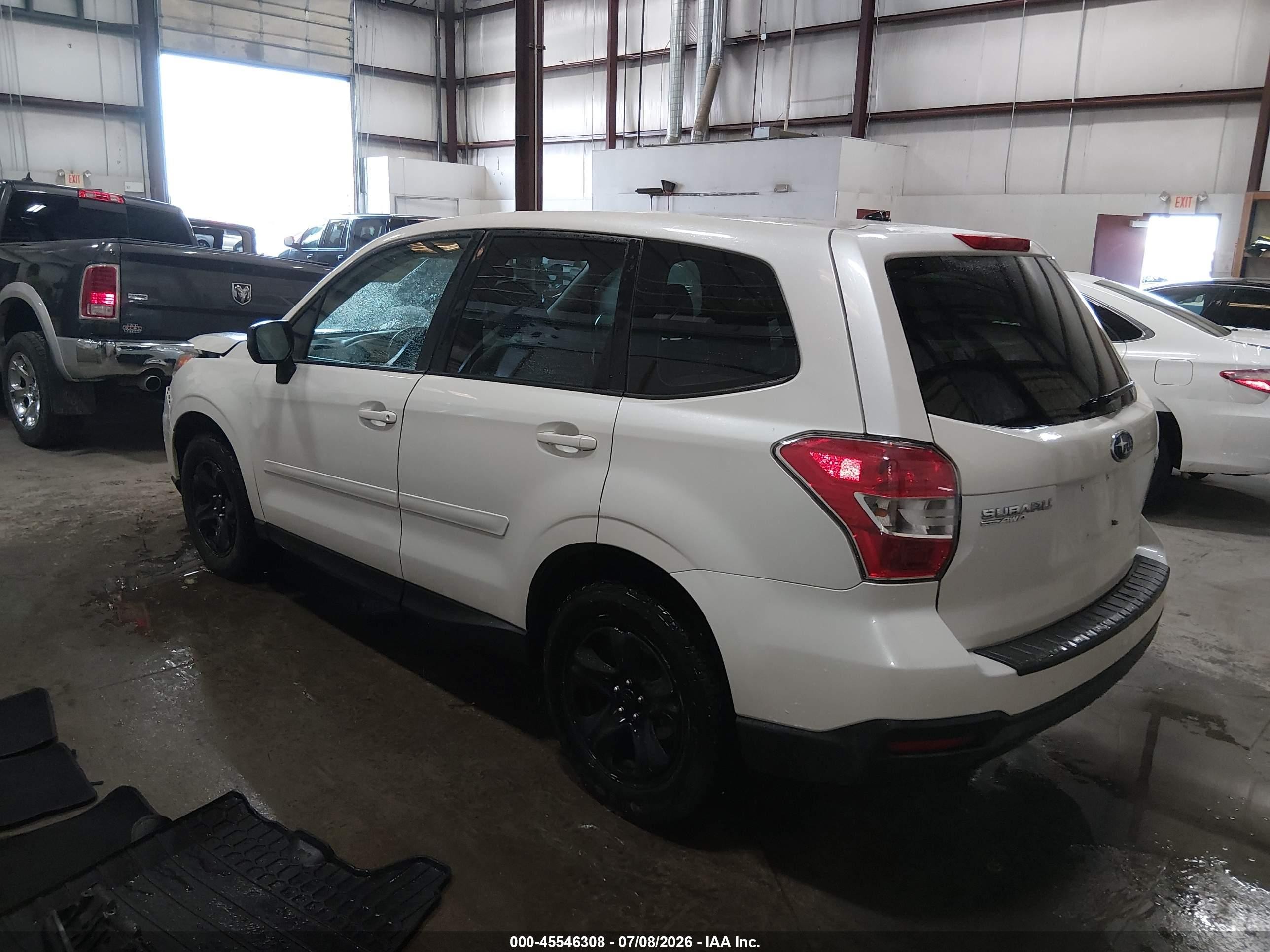 2014 Subaru Forester 2.5i White vin: JF2SJAAC8EH423004