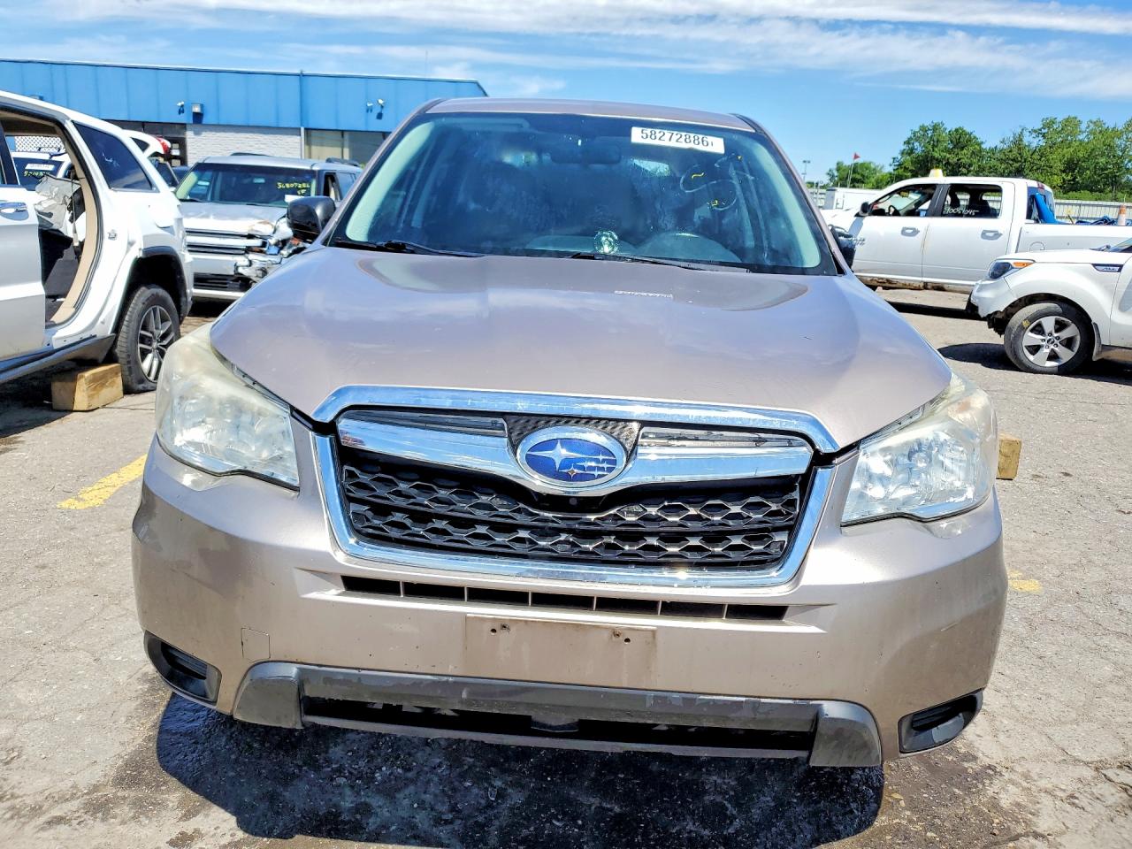 2014 Subaru Forester 2.5i Tan vin: JF2SJAAC8EH427179