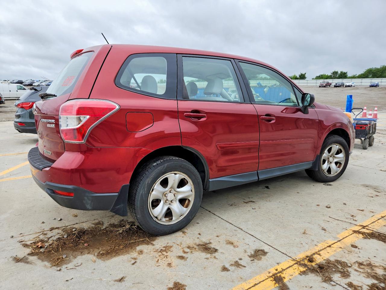 2014 Subaru Forester 2.5i Red vin: JF2SJAAC8EH445956