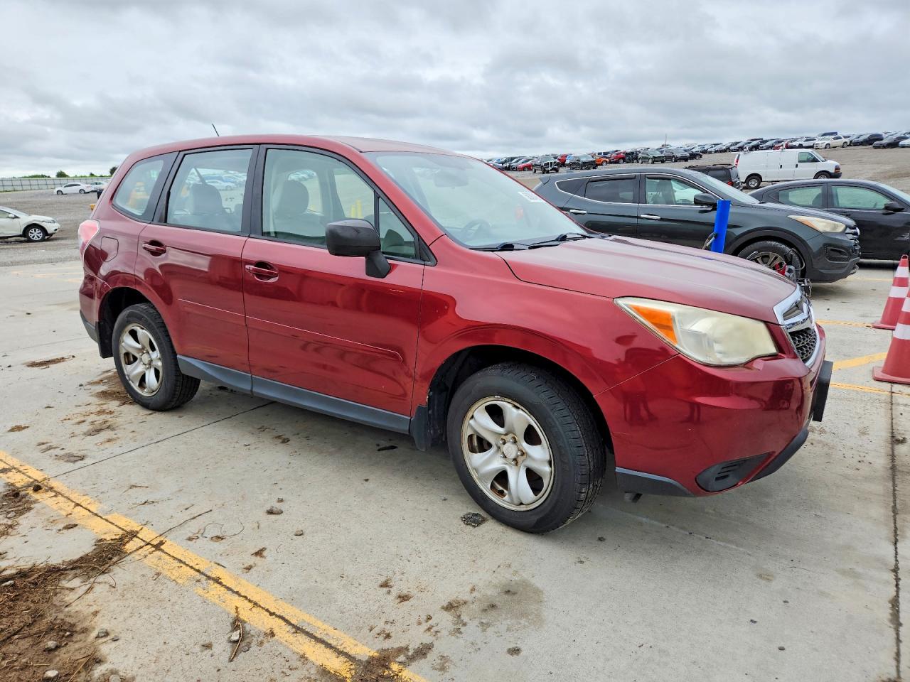 2014 Subaru Forester 2.5i Red vin: JF2SJAAC8EH445956