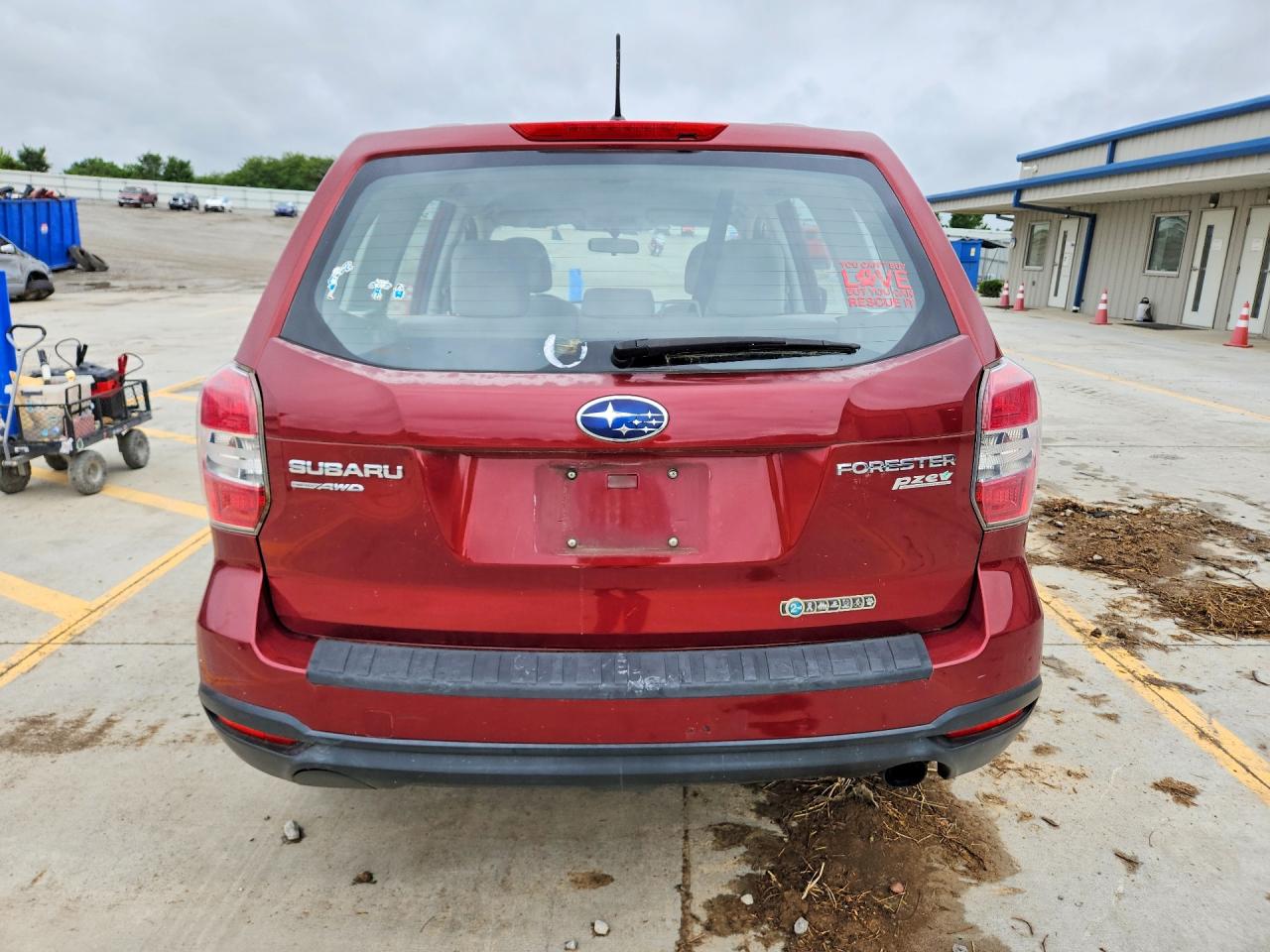 2014 Subaru Forester 2.5i Red vin: JF2SJAAC8EH445956